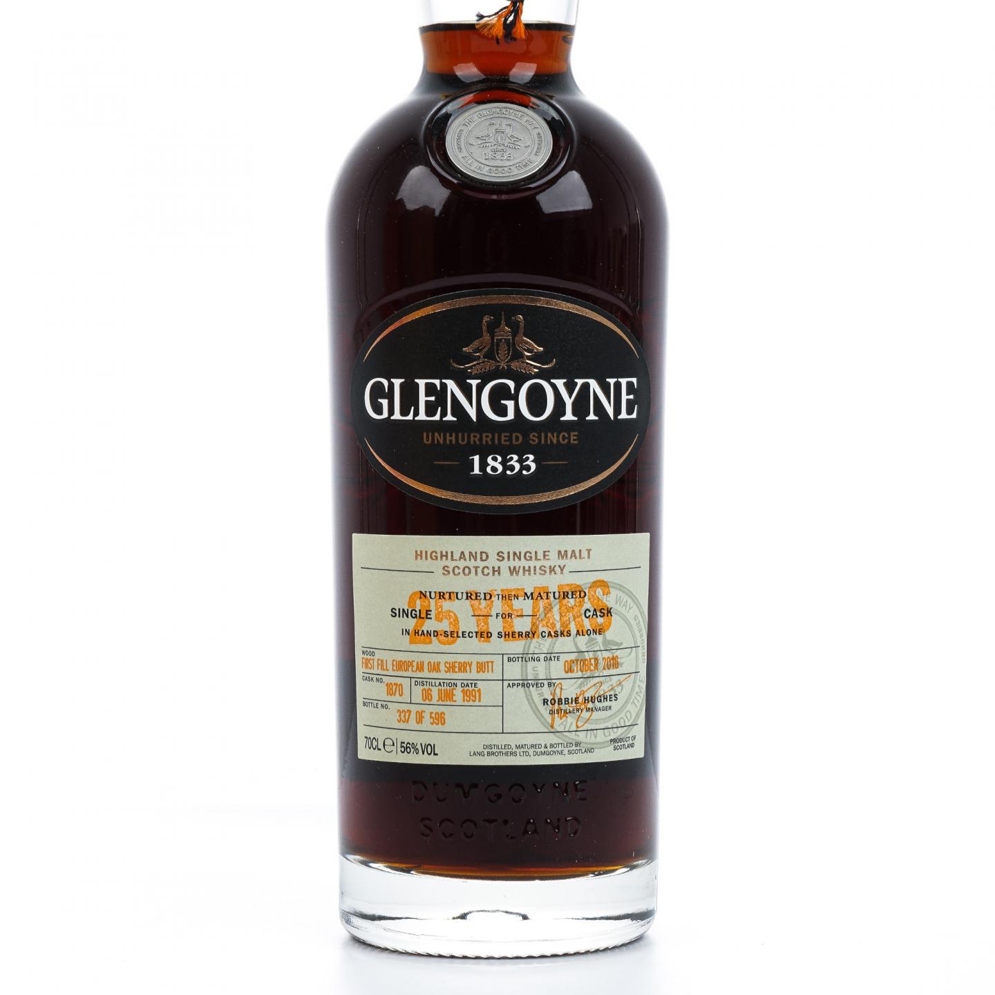 Glengoyne 格兰哥尼 25年 1991-2016 雪莉桶#1870