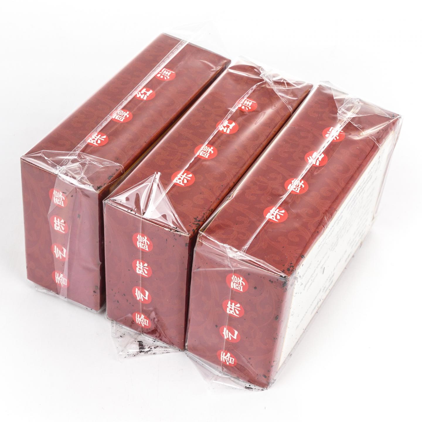 1980年代 广西梧州随缘六堡茶厂 (07年装盒)陈年老六堡黑茶 40g*3盒组 干仓