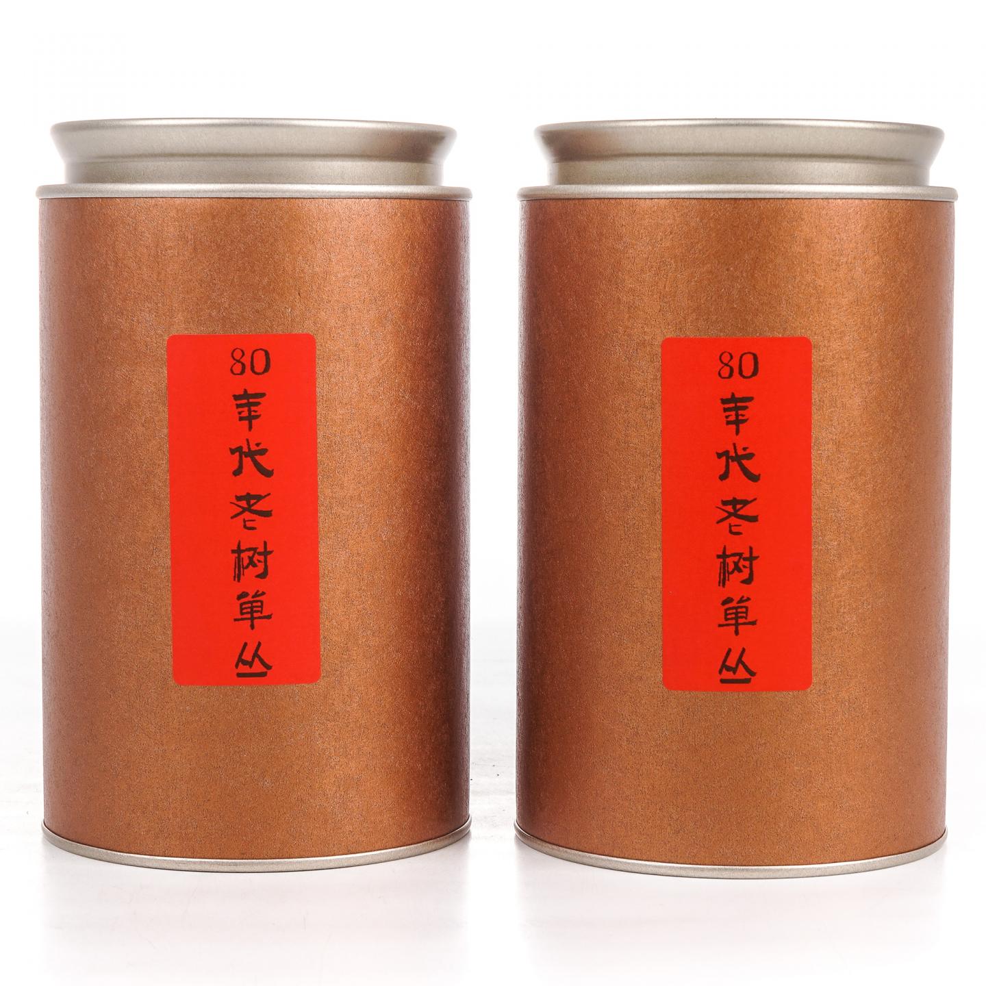 1980年代末 老树凤凰单丛 散茶 两罐*100g 干仓