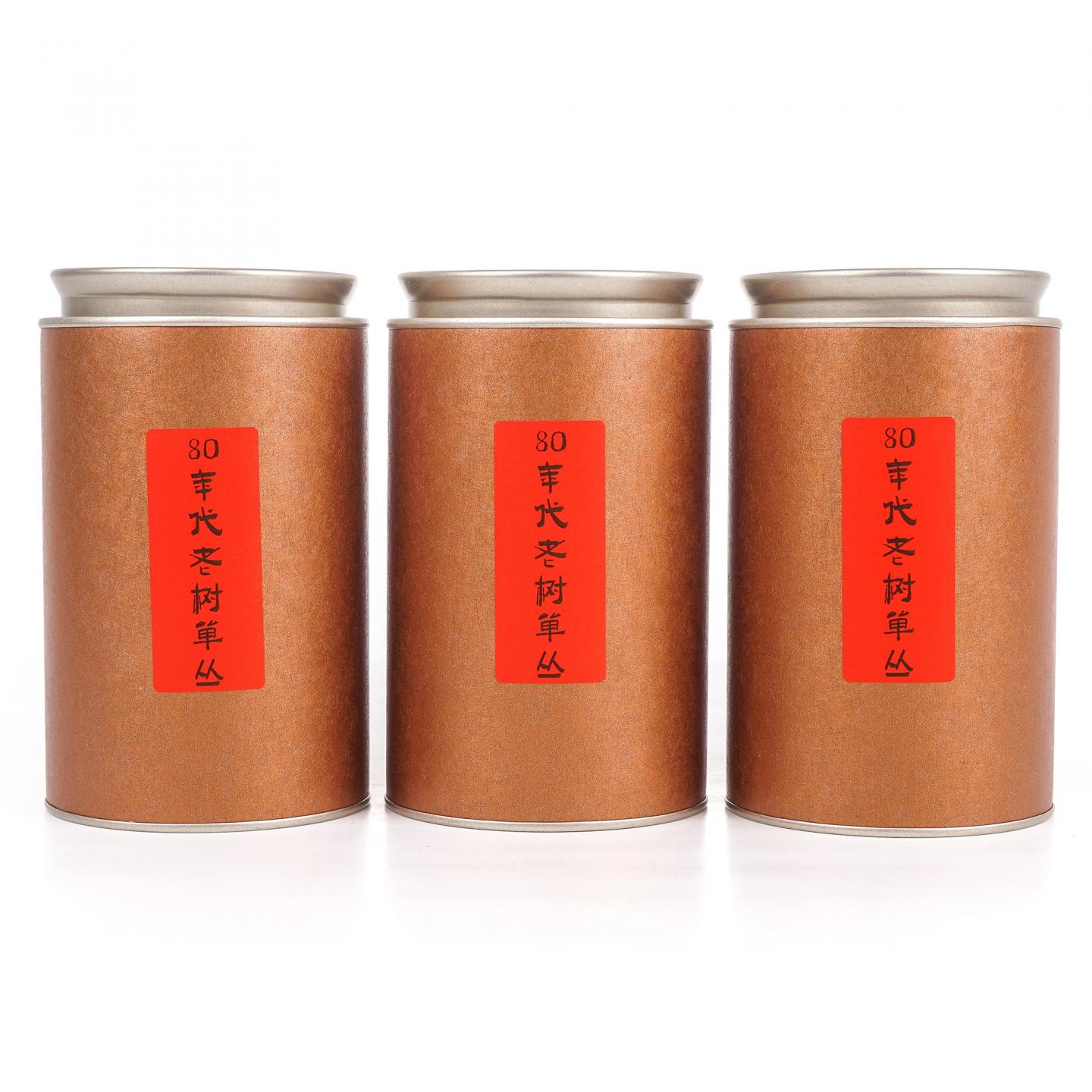1980年代末 老树凤凰单丛 散茶 三罐*100g 干仓