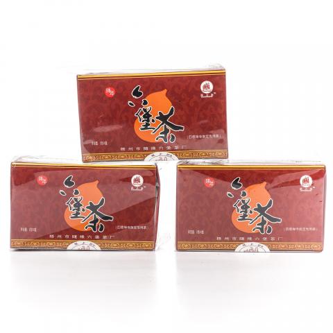 1980年代 广西梧州随缘六堡茶厂 （07年装盒）陈年老六堡黑茶 40g*3盒组 干仓