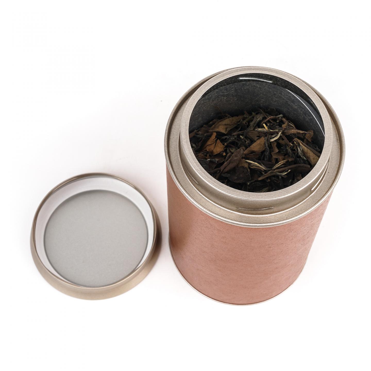 1990年代 福鼎磻溪 有性群体种贡眉老白茶一罐 散茶 50g 干仓