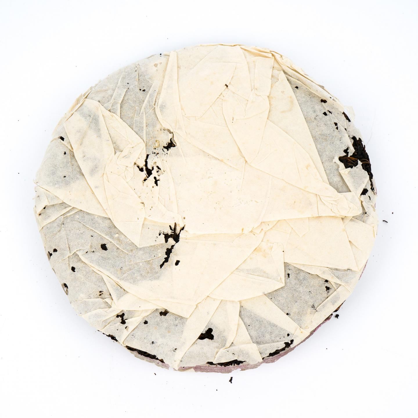 2001年 云南七子饼茶 紫大益青饼 345g 干仓