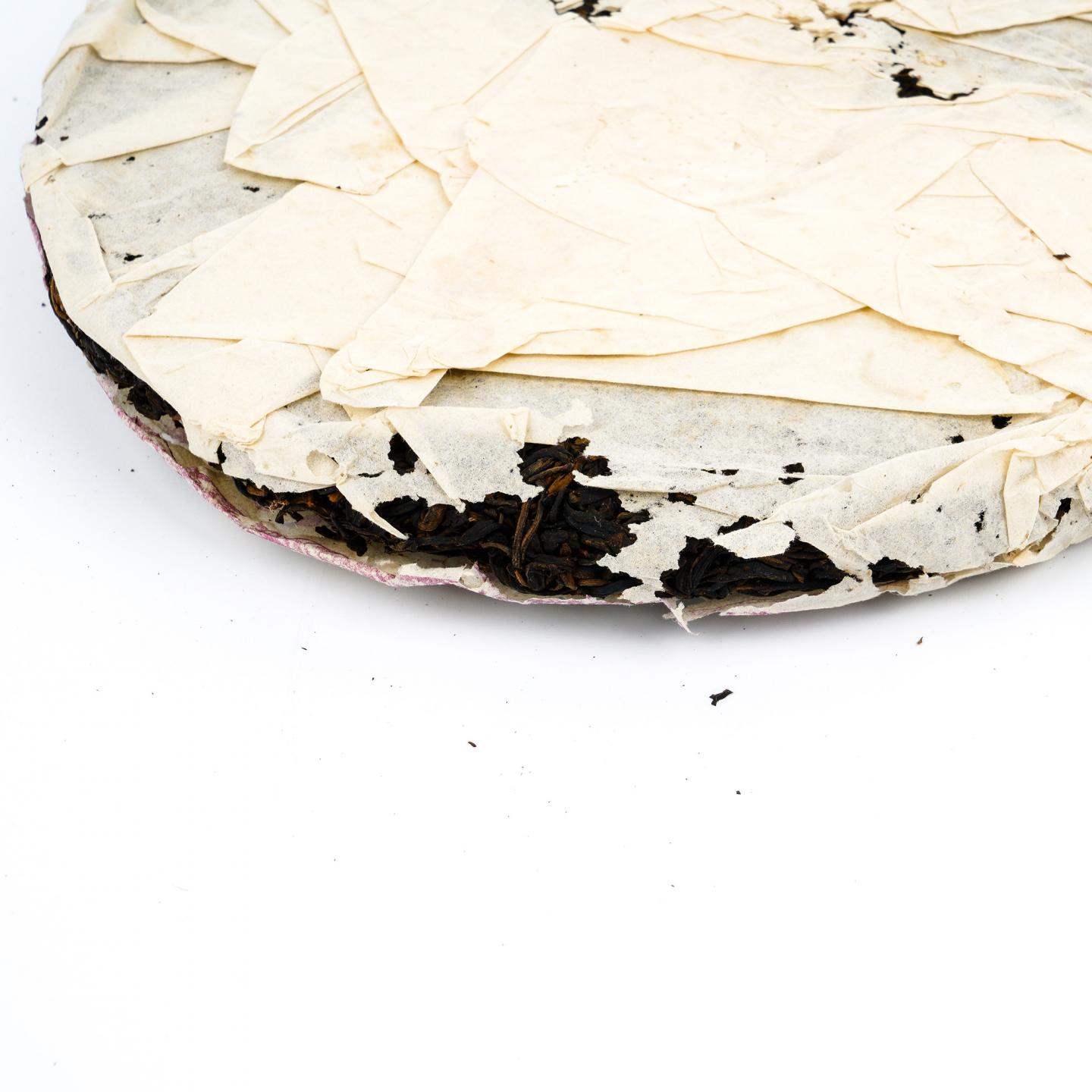 2001年 云南七子饼茶 紫大益青饼 345g 干仓