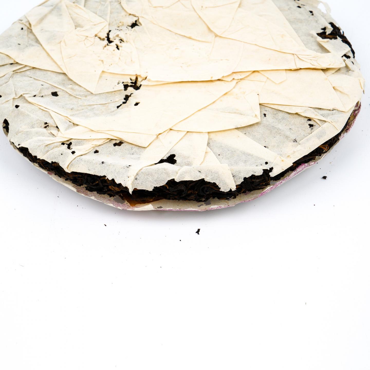 2001年 云南七子饼茶 紫大益青饼 345g 干仓