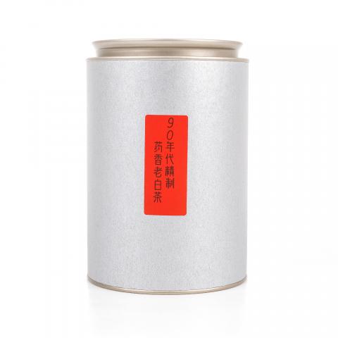 1990年代 福鼎磻溪 精制药香老白茶一罐 散茶100g 干仓