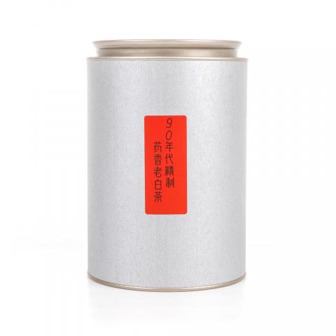 1990年代 福鼎磻溪 精制药香老白茶 散茶 100g*1罐 干仓