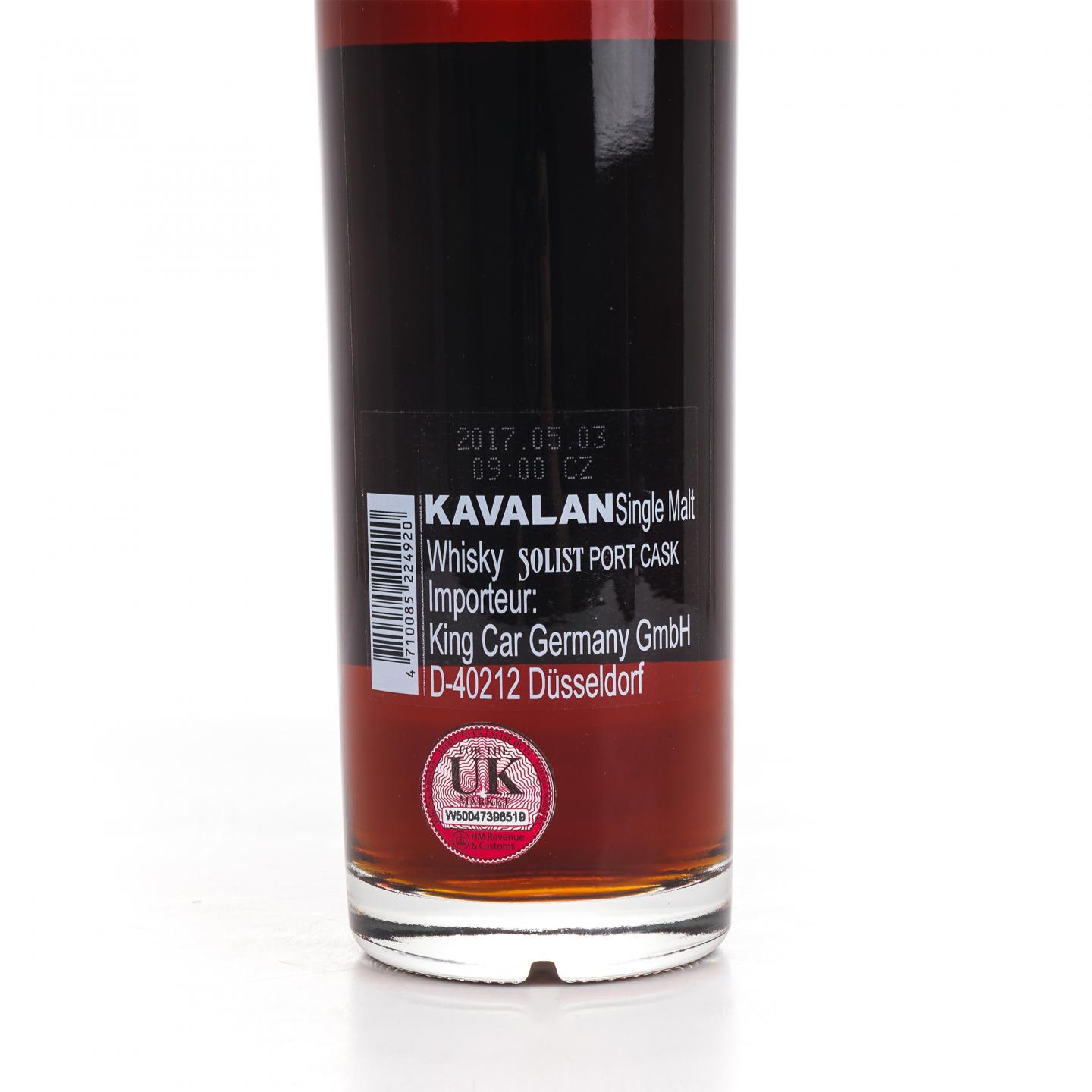 Kavalan 噶玛兰 2017 经典独奏 波特桶O090714049A 欧版 单桶桶强