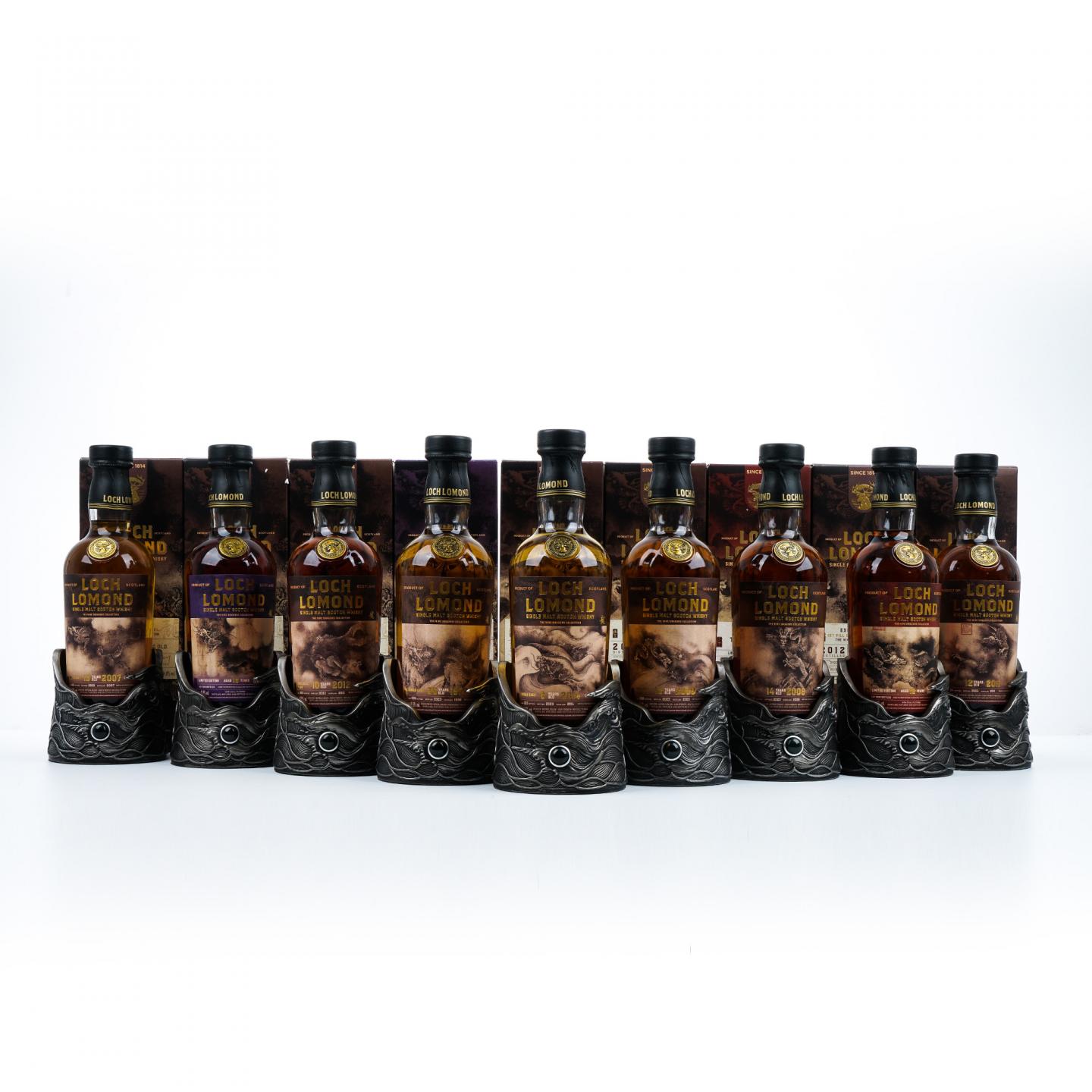 Loch Lomond 罗曼湖 龙年限定版 陈容《九龙图》 9瓶组