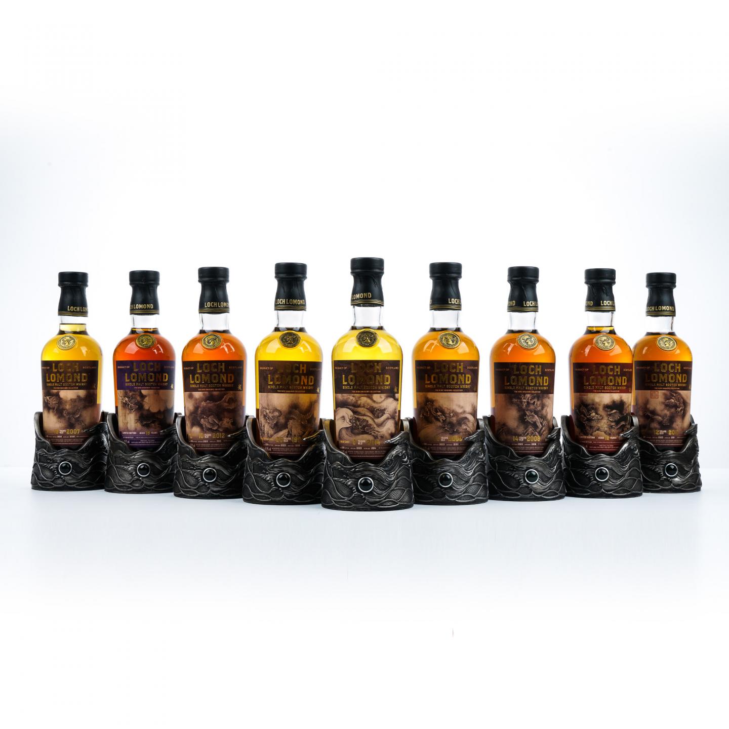 Loch Lomond 罗曼湖 龙年限定版 陈容《九龙图》 9瓶组