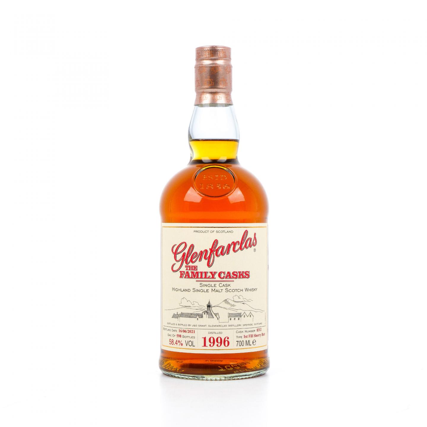 Glenfarclas 格兰花格 1996-2021 初填雪莉桶#8312 家族桶系列