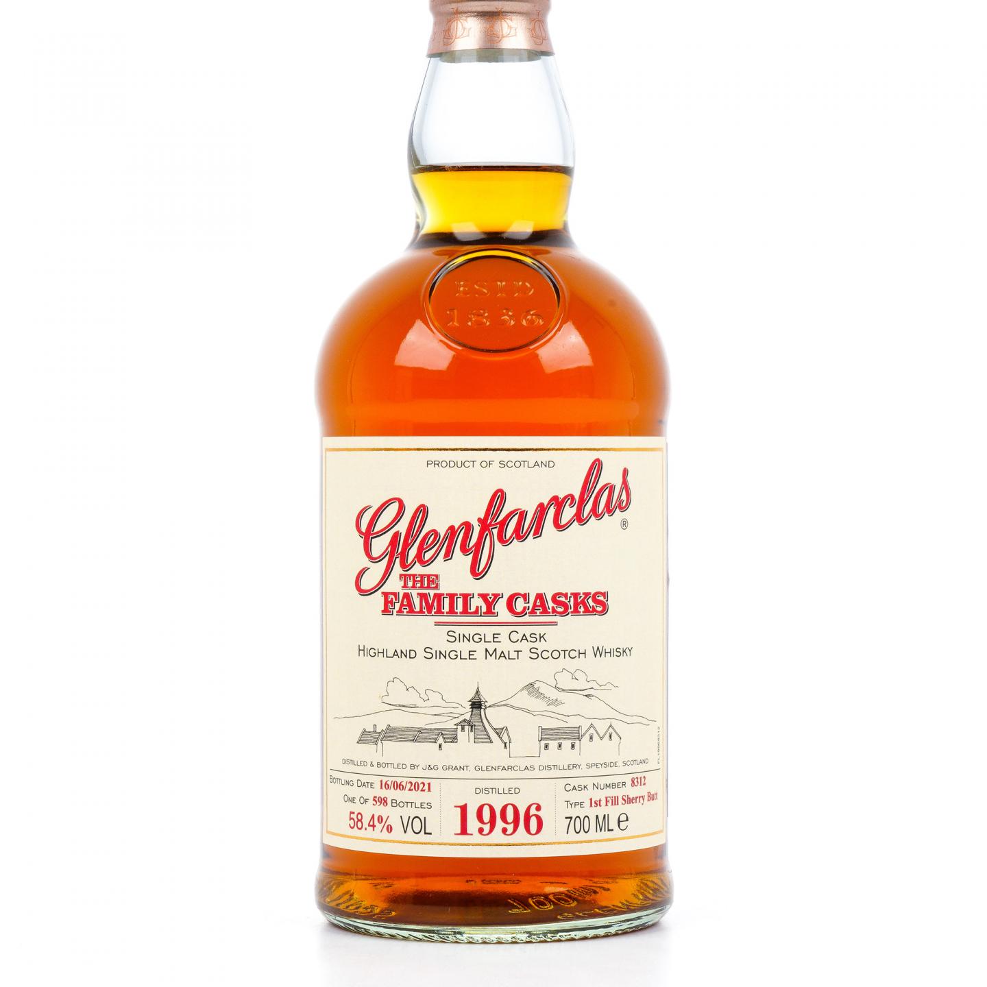 Glenfarclas 格兰花格 1996-2021 初填雪莉桶#8312 家族桶系列