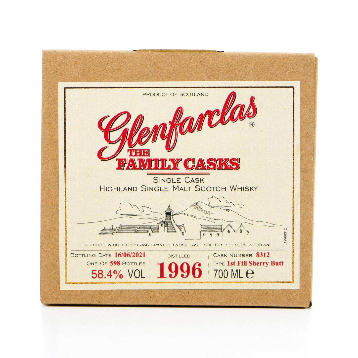 Glenfarclas 格兰花格 1996-2021 初填雪莉桶#8312 家族桶系列