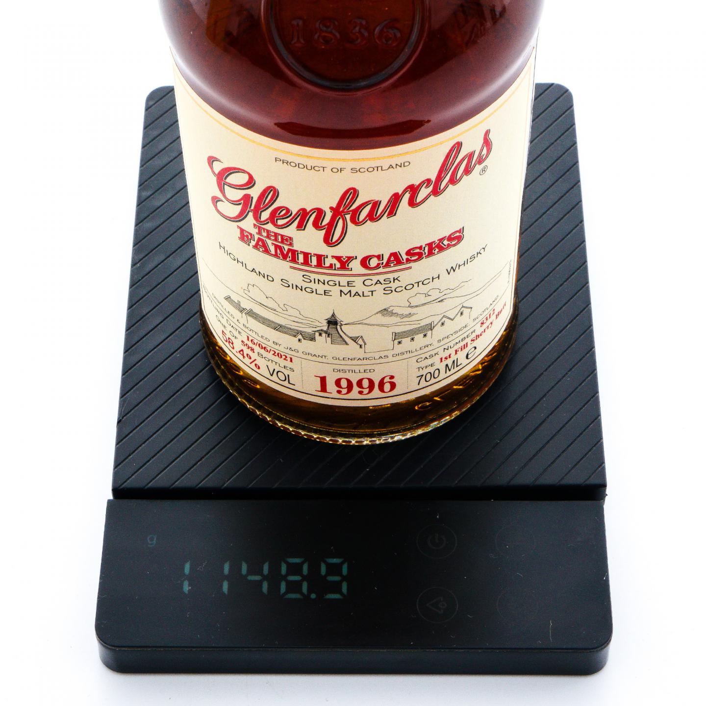 Glenfarclas 格兰花格 1996-2021 初填雪莉桶#8312 家族桶系列