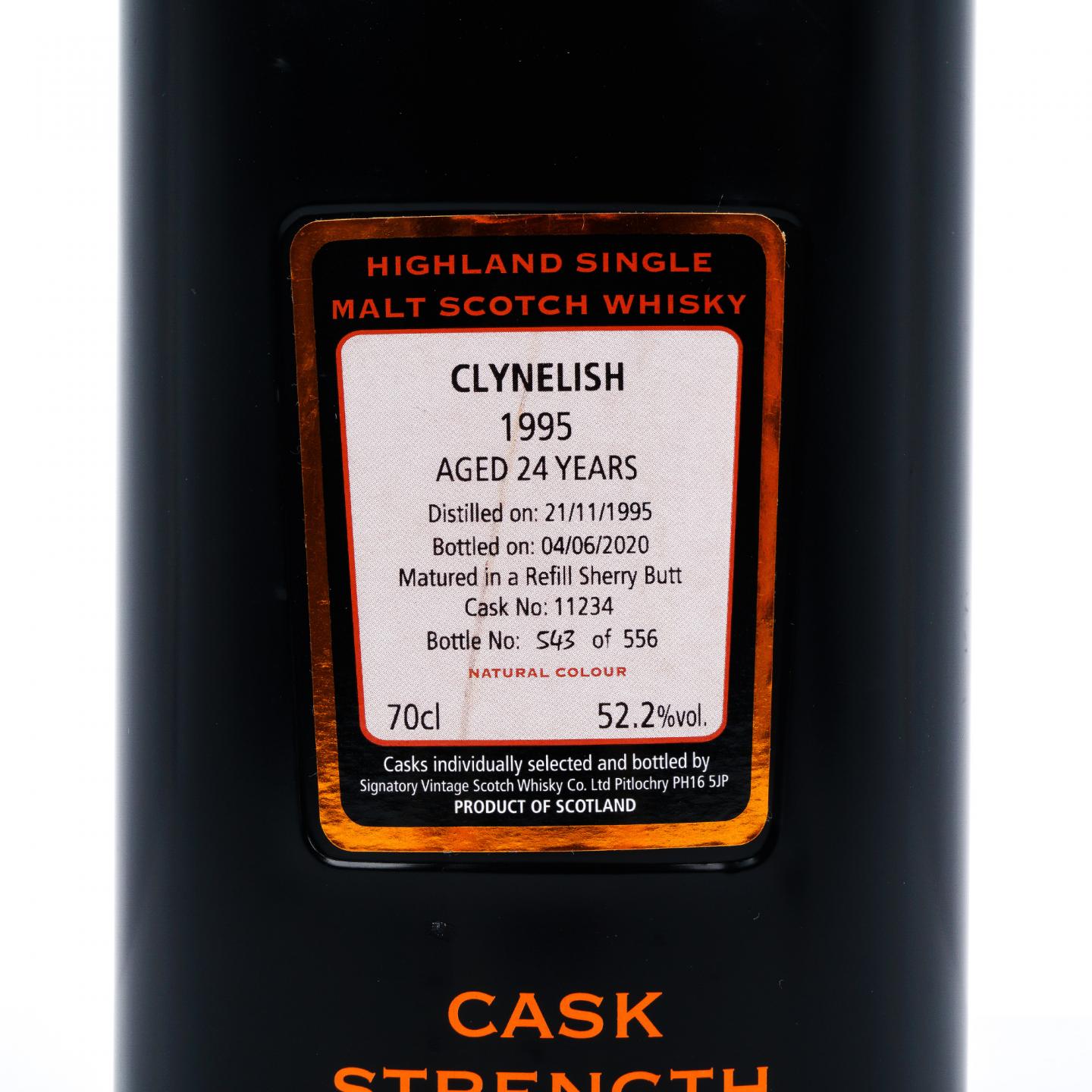 Clynelish 克里尼利基 24年 1995-2020 SV 再填雪莉桶#11234