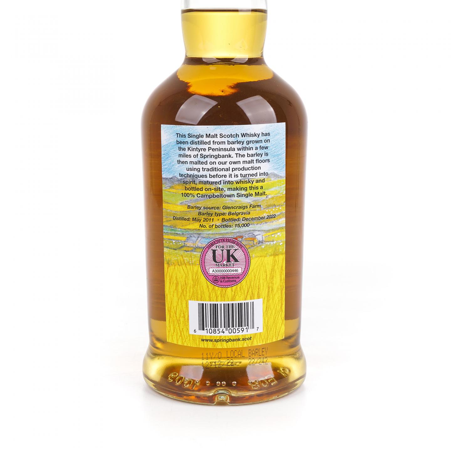 Springbank 云顶 11年 2011-2022 本地大麦