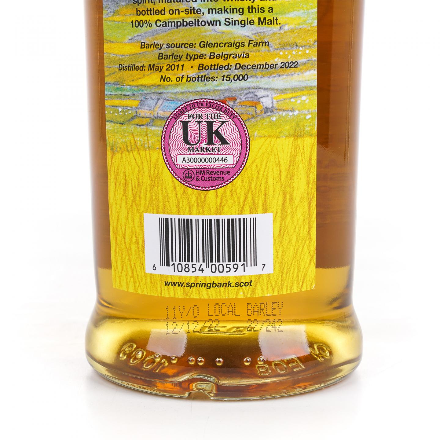 Springbank 云顶 11年 2011-2022 本地大麦