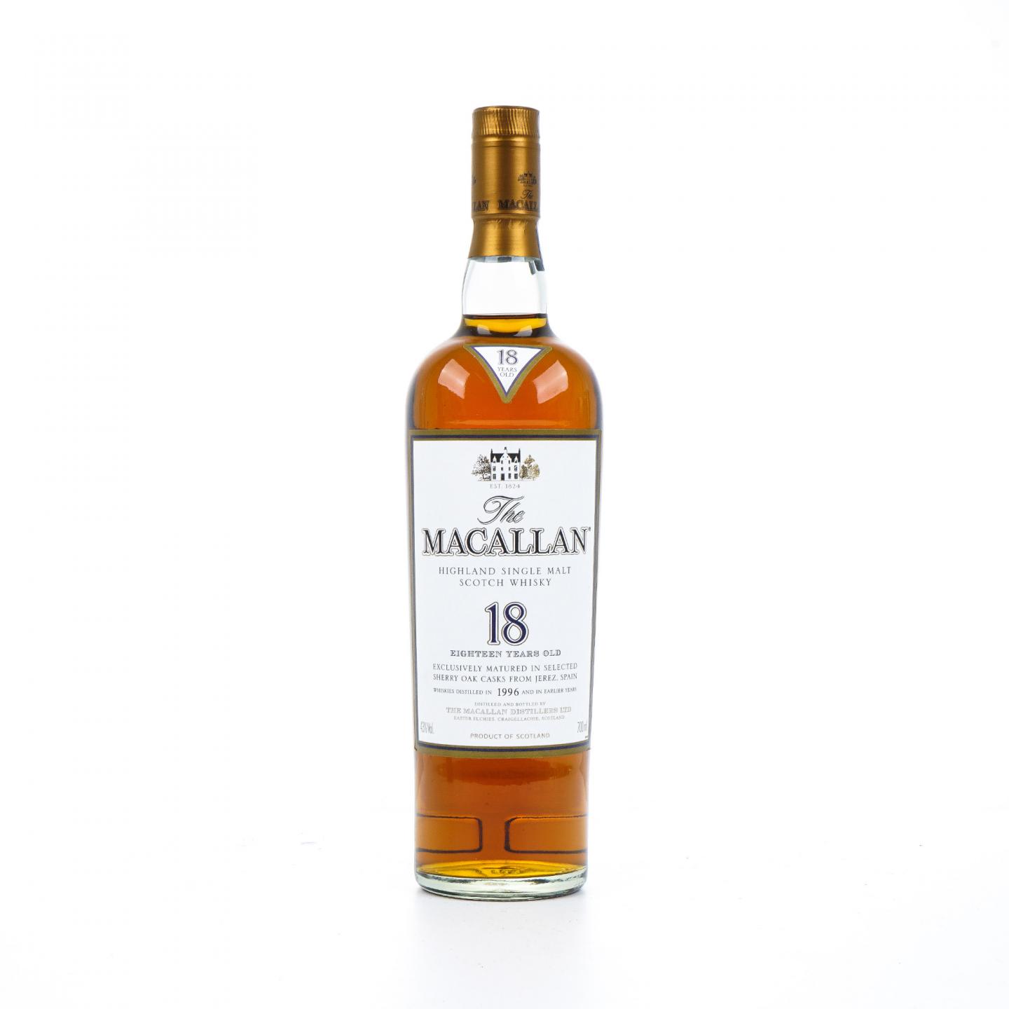 Macallan 麦卡伦 18年 1996 雪莉桶 700ml