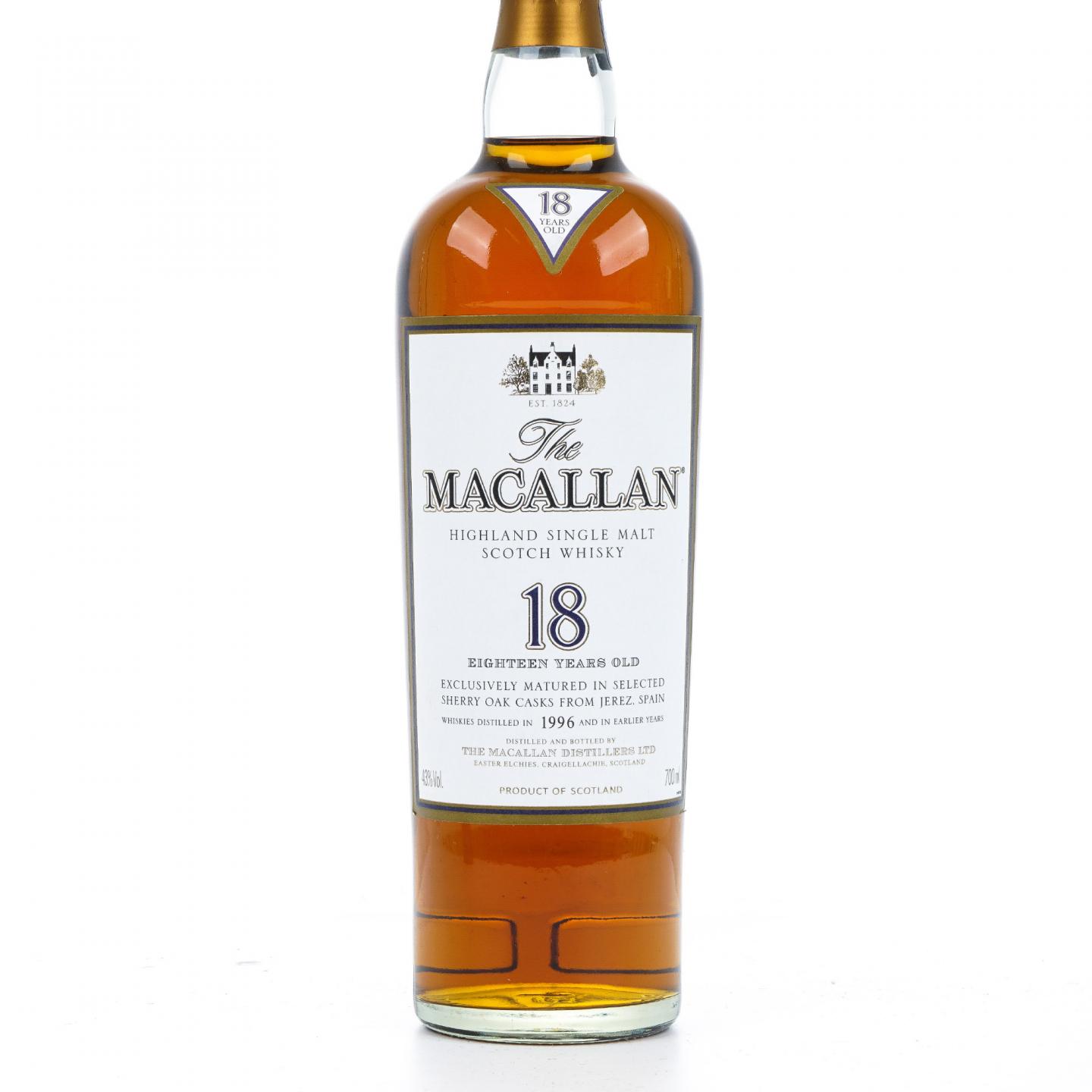 Macallan 麦卡伦 18年 1996 雪莉桶 700ml