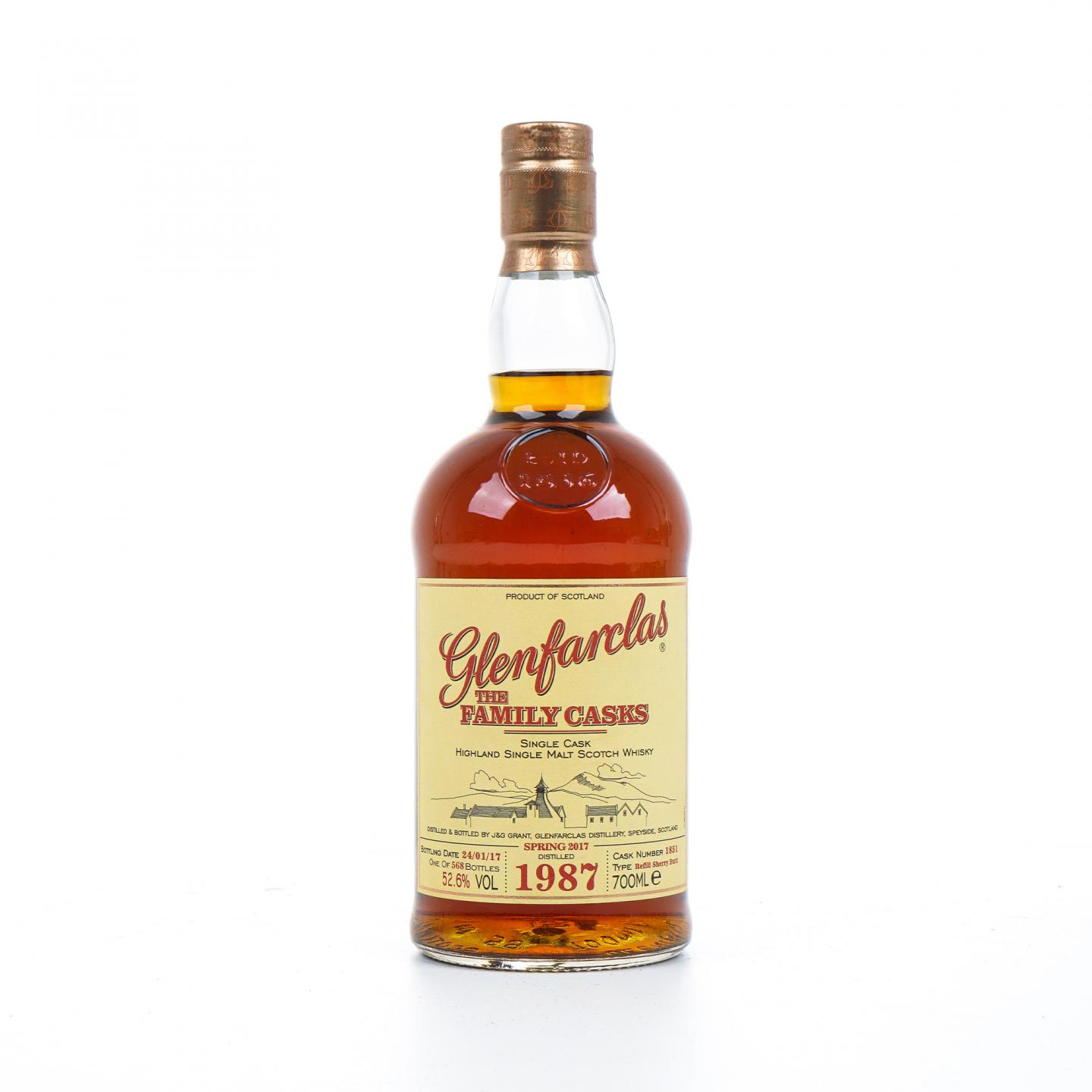 Glenfarclas 格兰花格 1987-2017 家族桶#1851