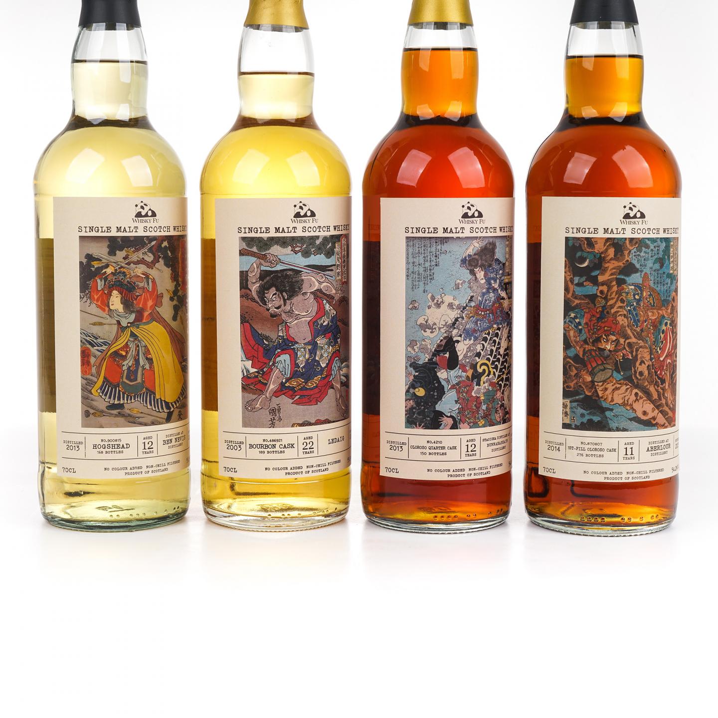 本尼维斯 12年/里爵 22年/雅伯莱 11年/布纳哈本 12年 通俗水浒传豪杰系列 4瓶组*700ml