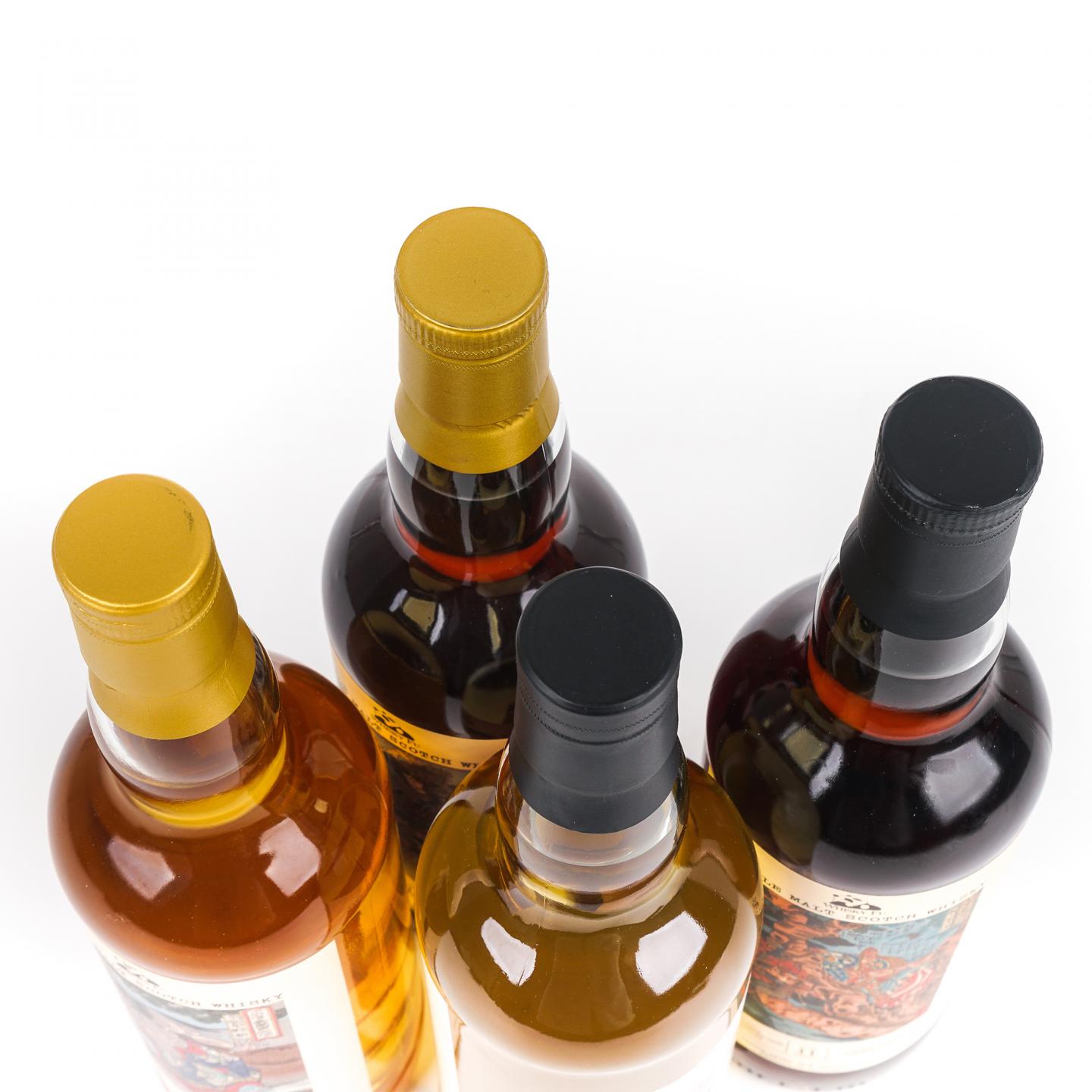 本尼维斯 12年/里爵 22年/雅伯莱 11年/布纳哈本 12年 通俗水浒传豪杰系列 4瓶组*700ML