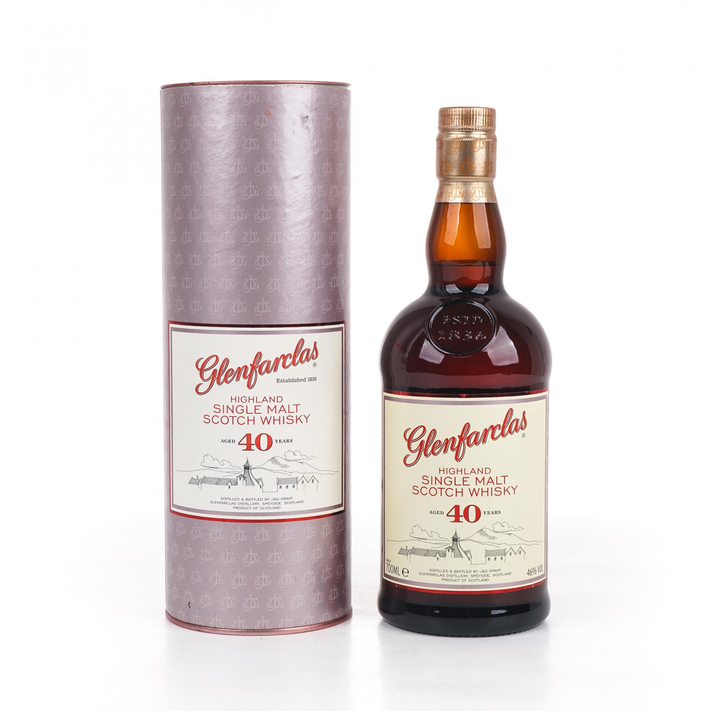 Glenfarclas 格兰花格 40年 2014 圆筒礼盒