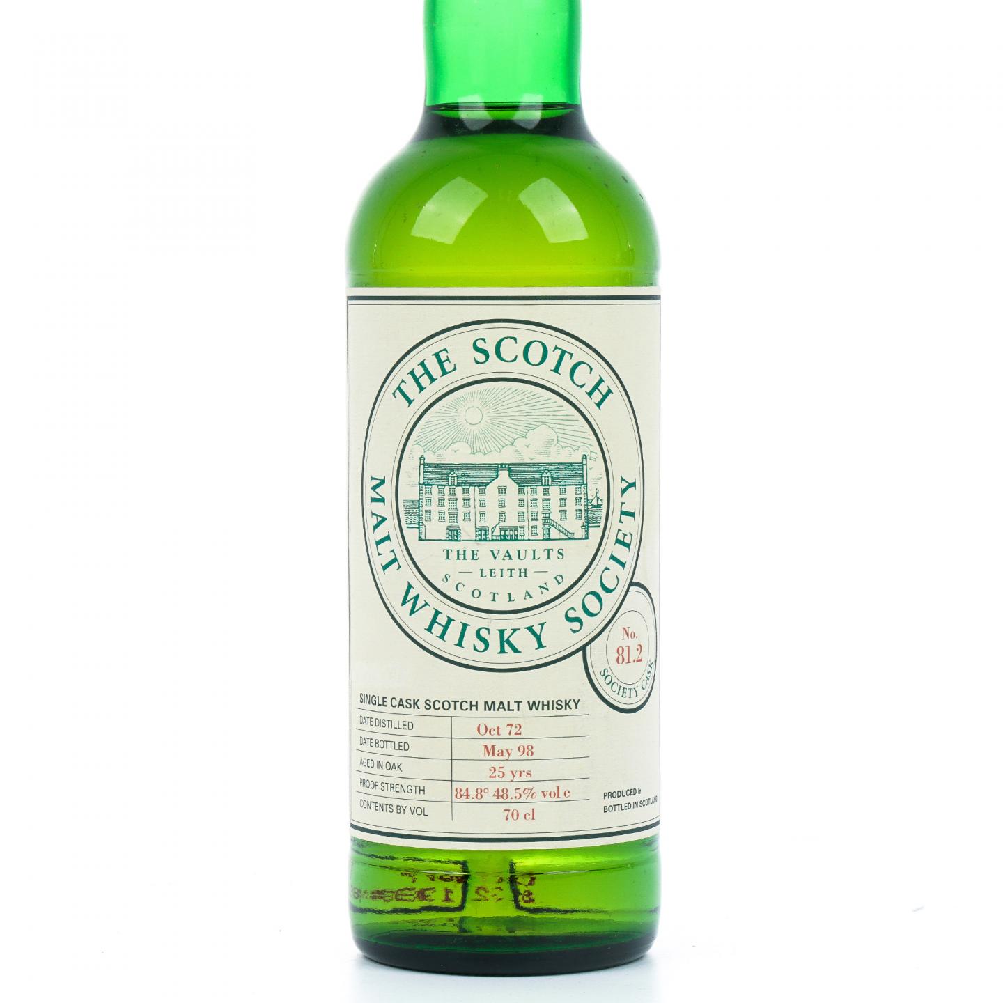 SMWS 81.2 格兰契斯 25年 1972-1998 单桶