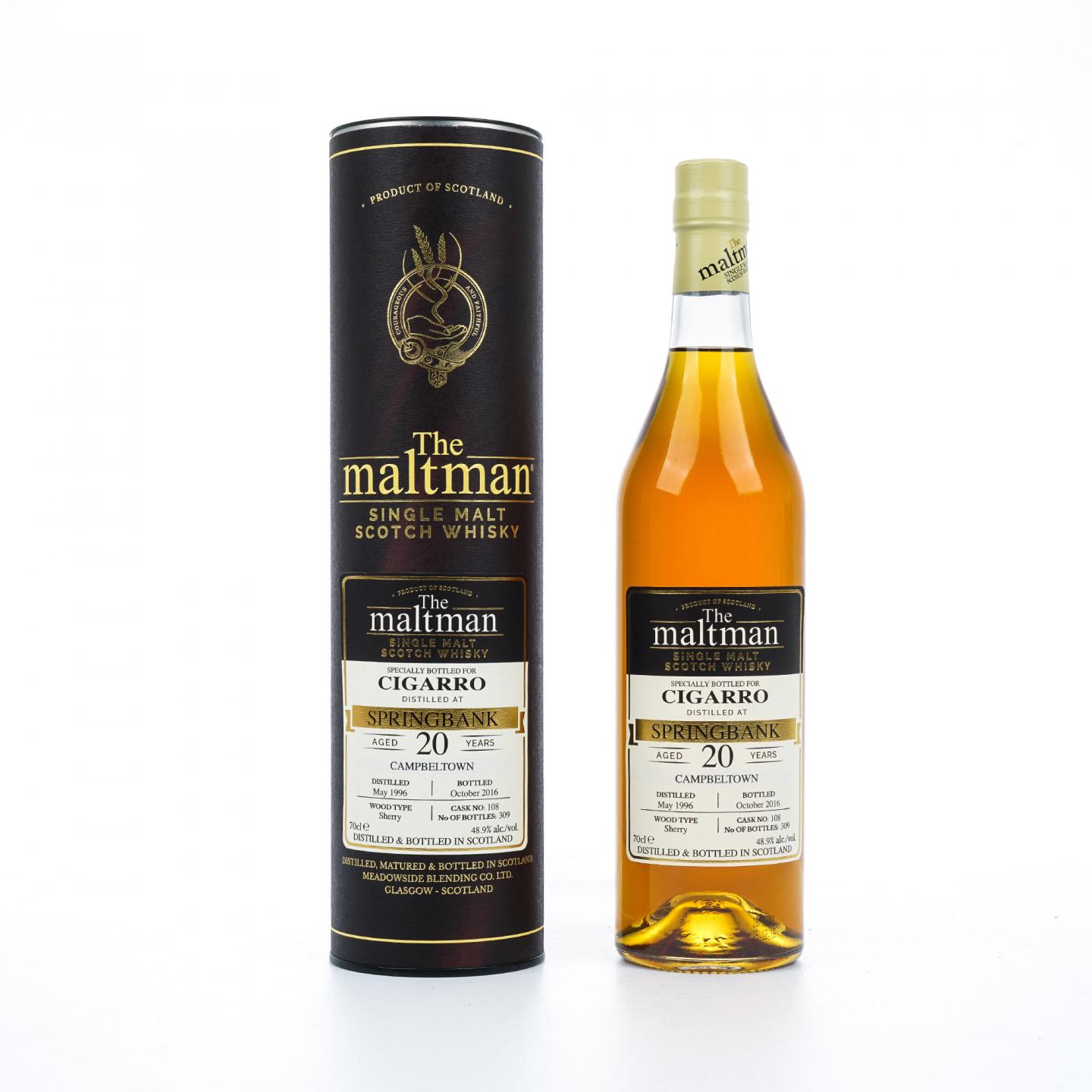 Springbank 云顶 20年 1996-2016 MBl The Maltman