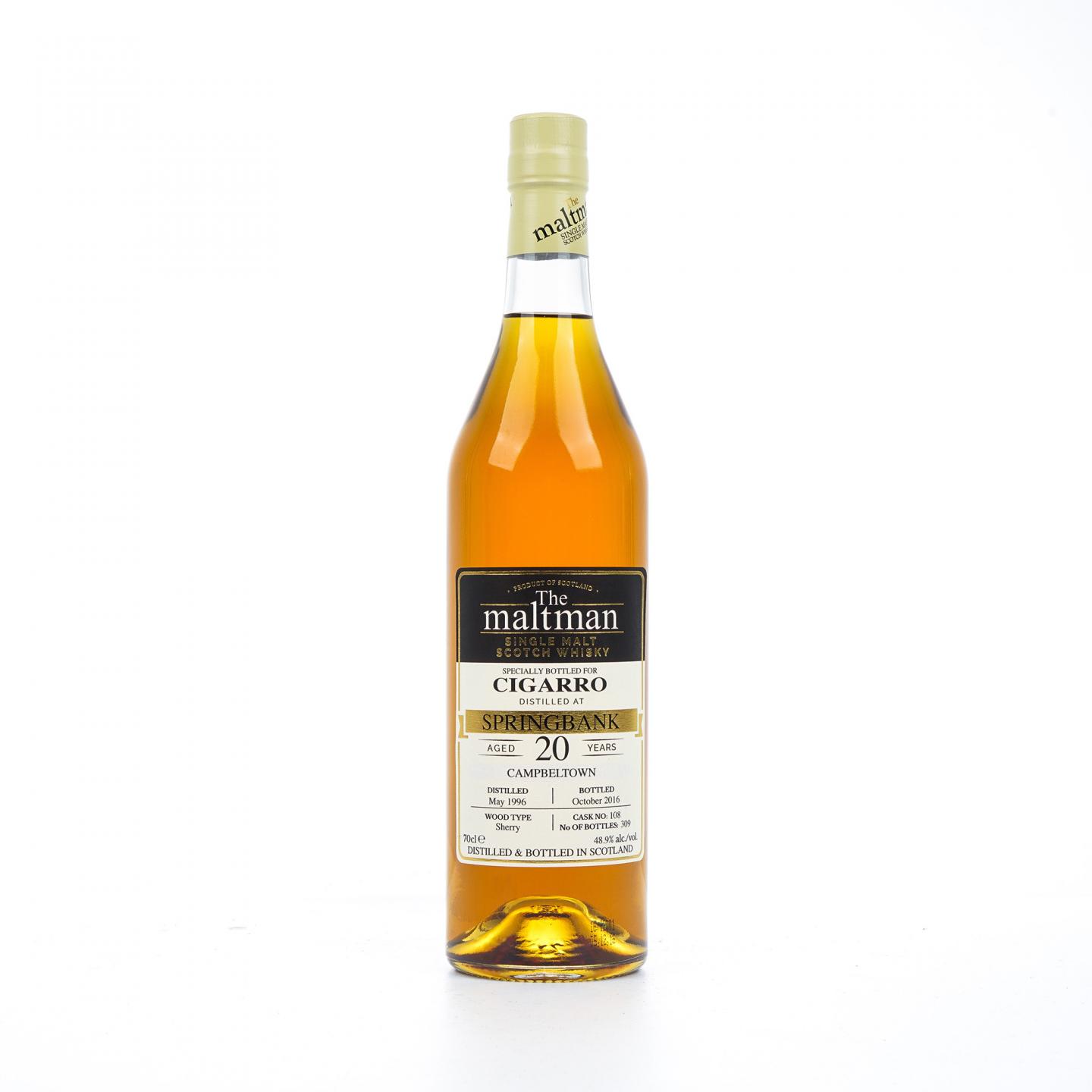 Springbank 云顶 20年 1996-2016 MBl The Maltman