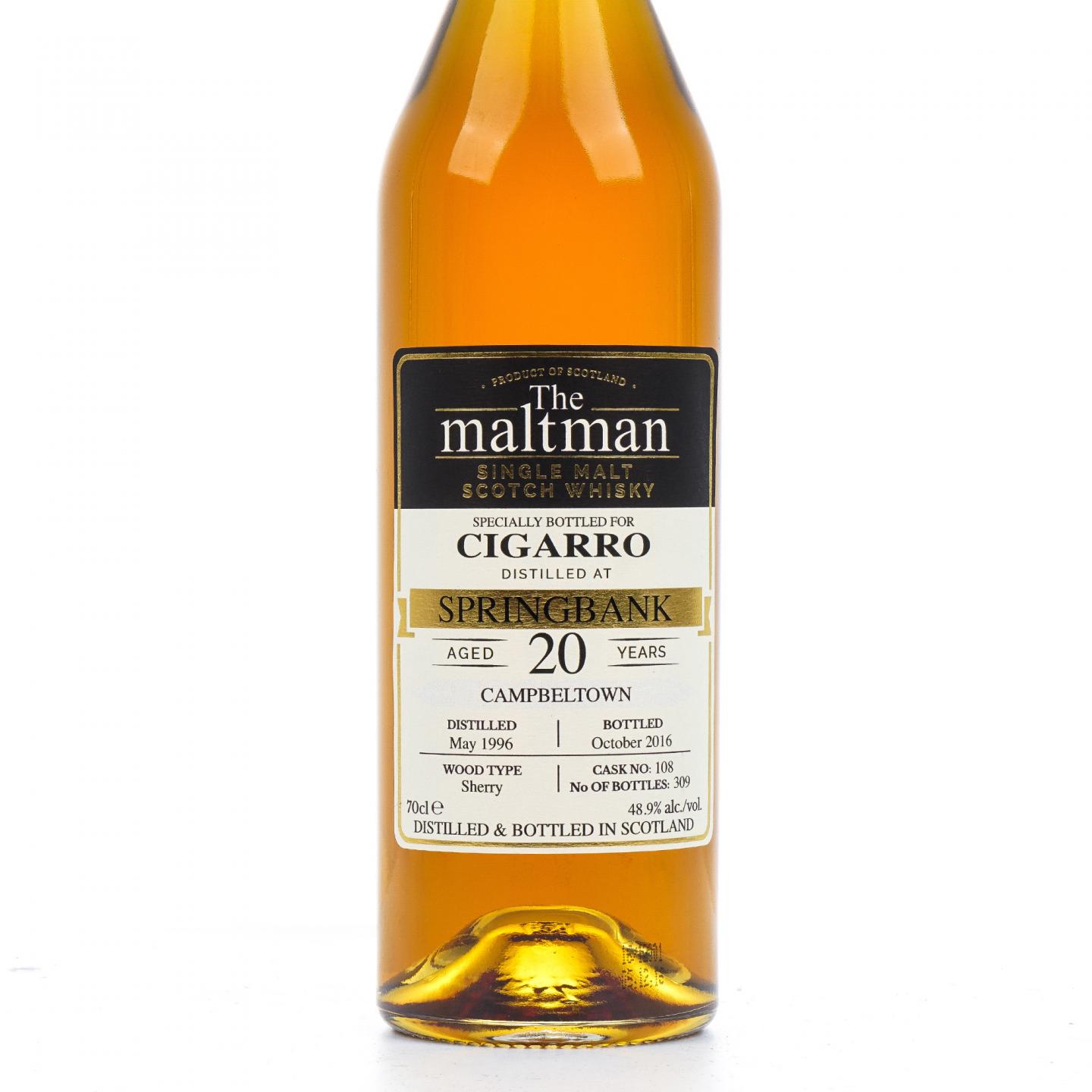 Springbank 云顶 20年 1996-2016 MBl The Maltman