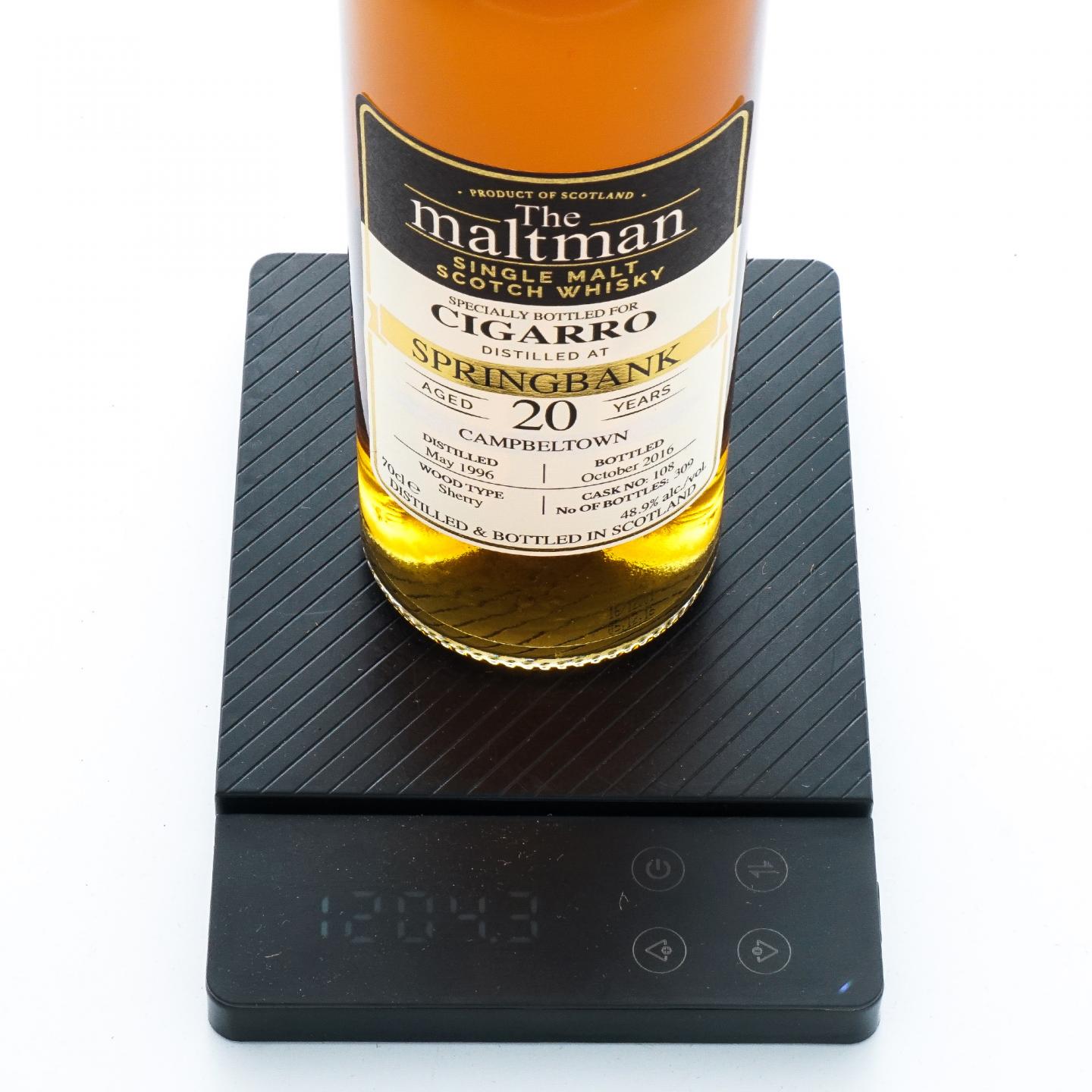 Springbank 云顶 20年 1996-2016 MBl The Maltman