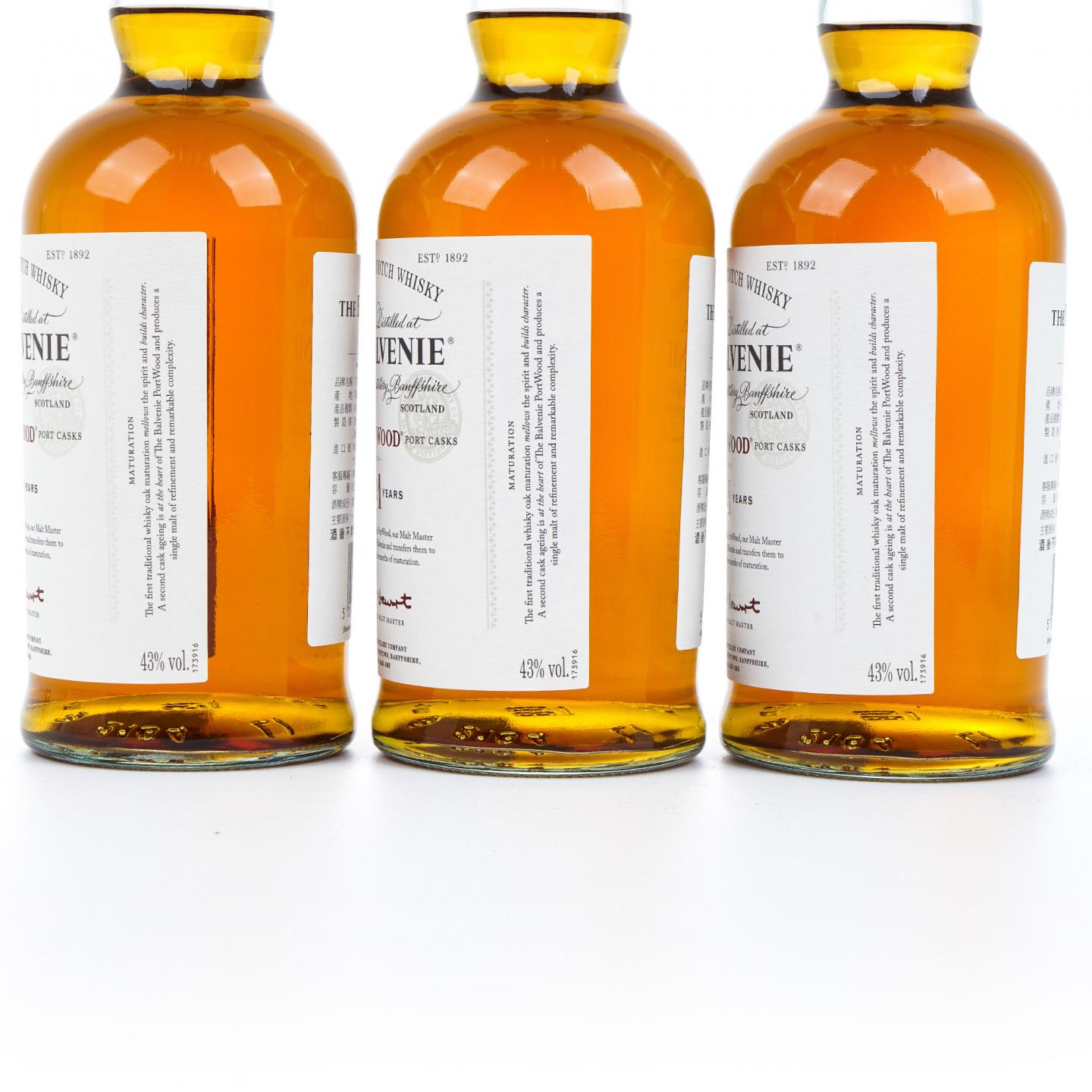 Balvenie 百富 21年 波特桶后熟 3瓶组