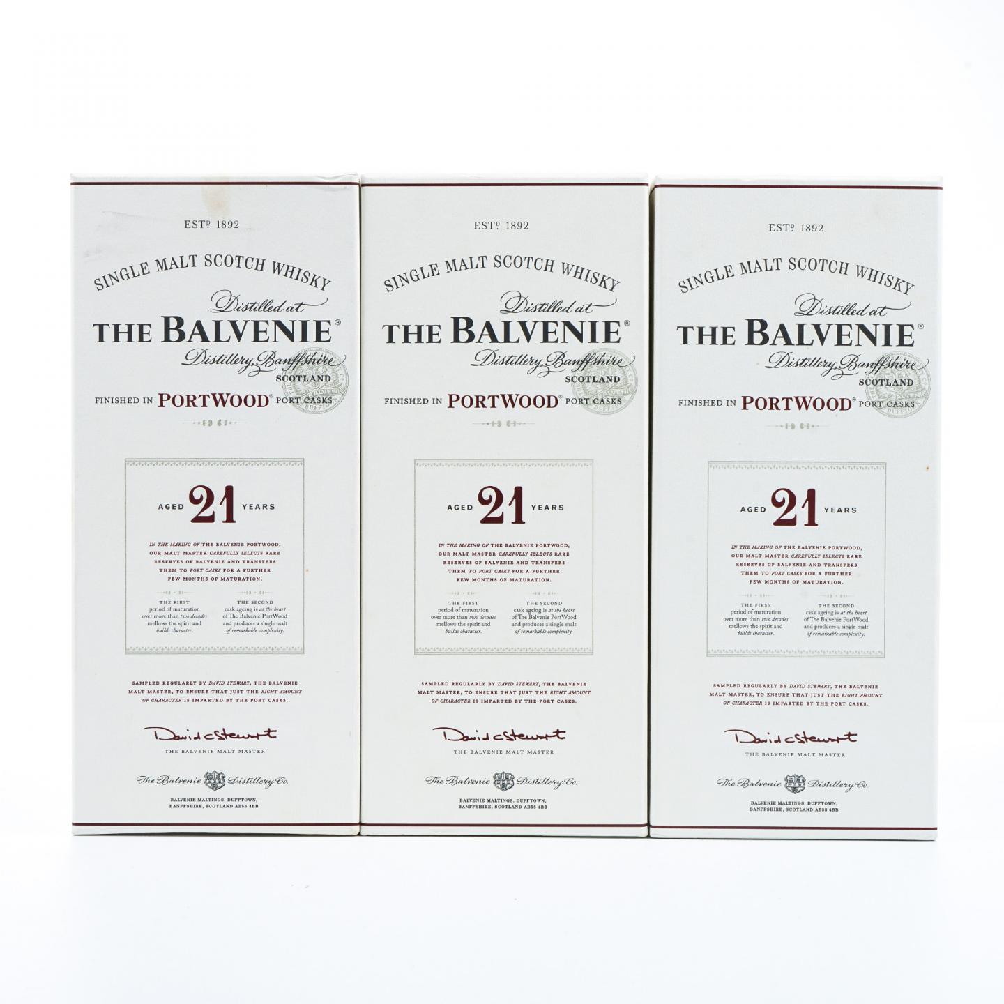 Balvenie 百富 21年 波特桶后熟 3瓶组