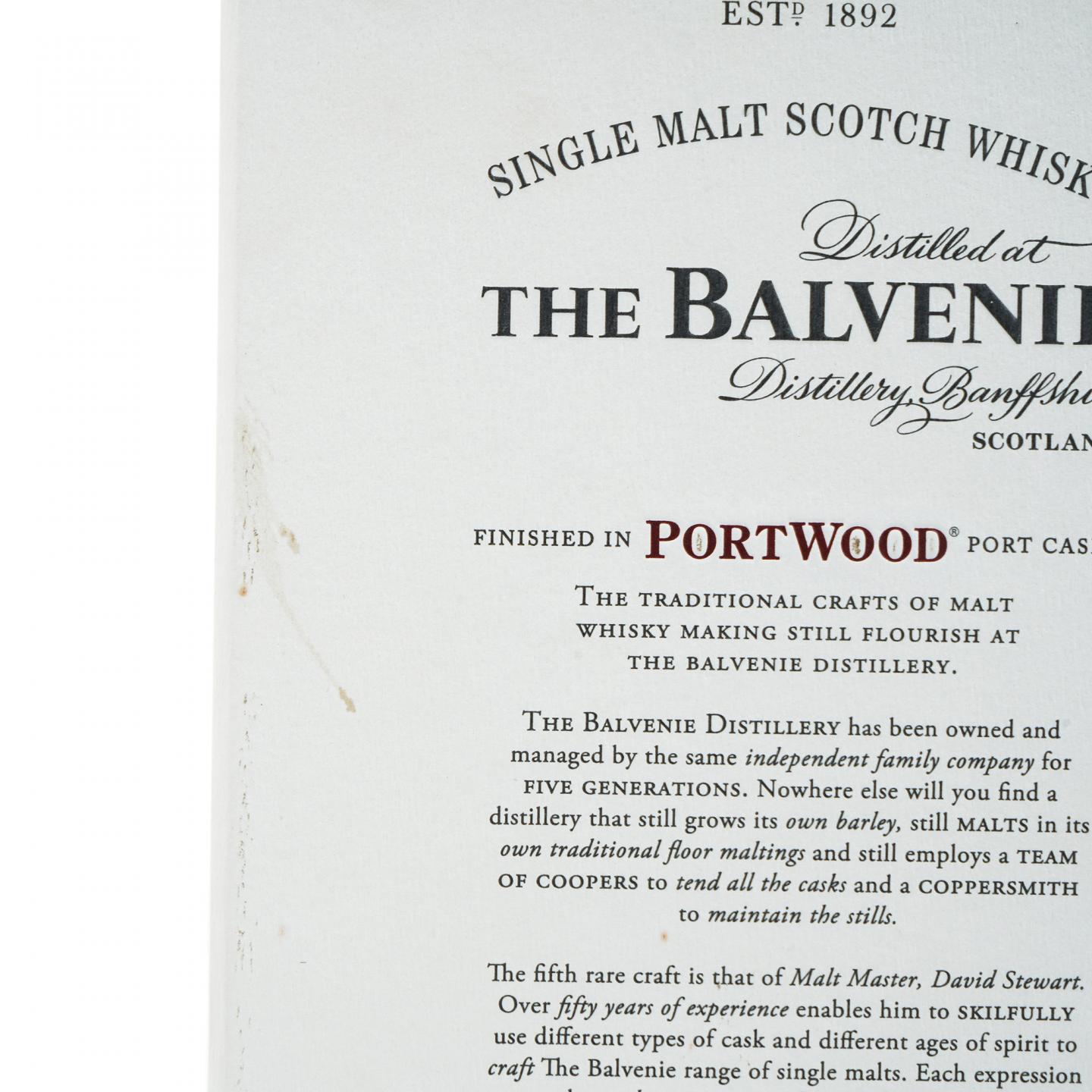 Balvenie 百富 21年 波特桶后熟 3瓶组