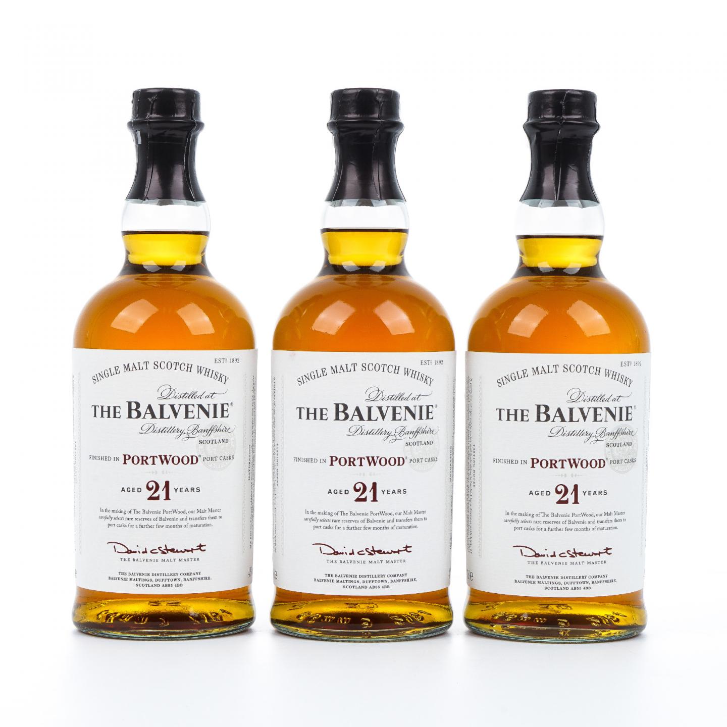 Balvenie 百富 21年 波特桶后熟 700ml*3瓶组