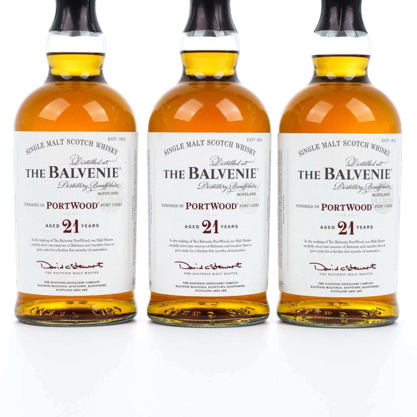Balvenie 百富 21年 波特桶后熟 700ml*3瓶组