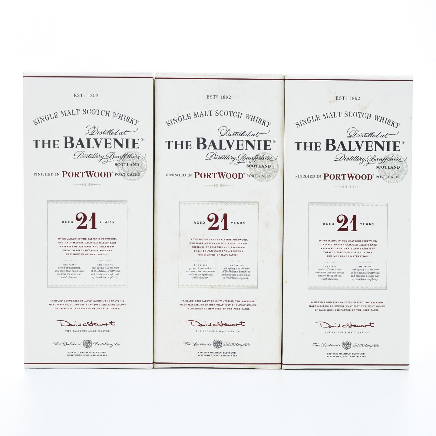 Balvenie 百富 21年 波特桶后熟 700ml*3瓶组