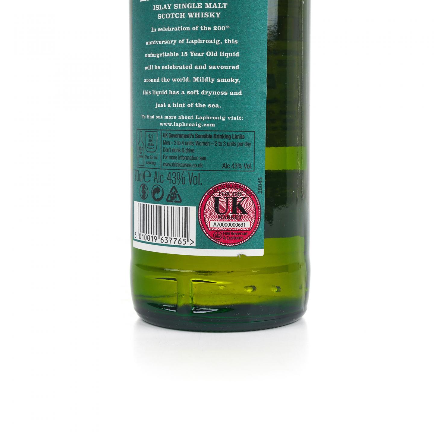 Laphroaig 拉弗格 15年 200周年纪念