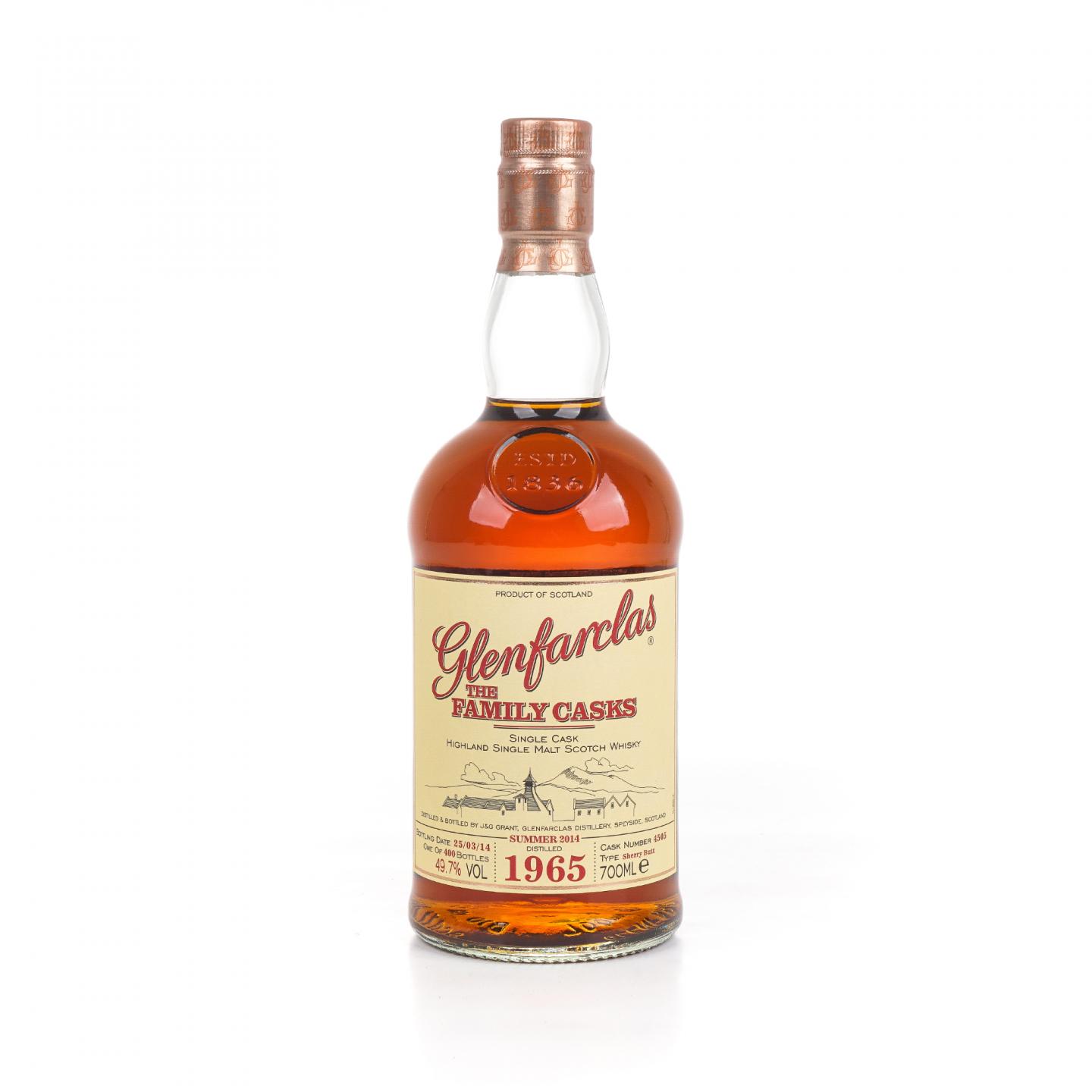 Glenfarclas 格兰花格 1965-2014 家族桶 雪莉单桶#4505