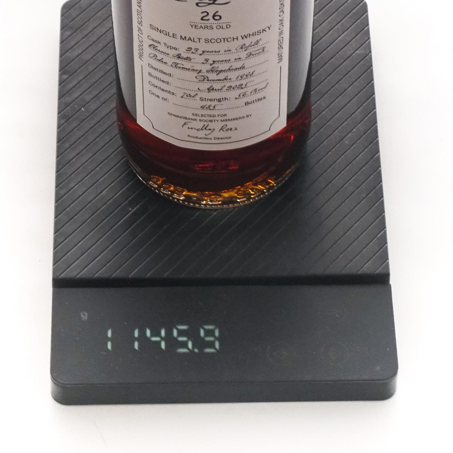 Longrow 朗格罗 26年 1998-2025 云顶协会出品 雪莉桶