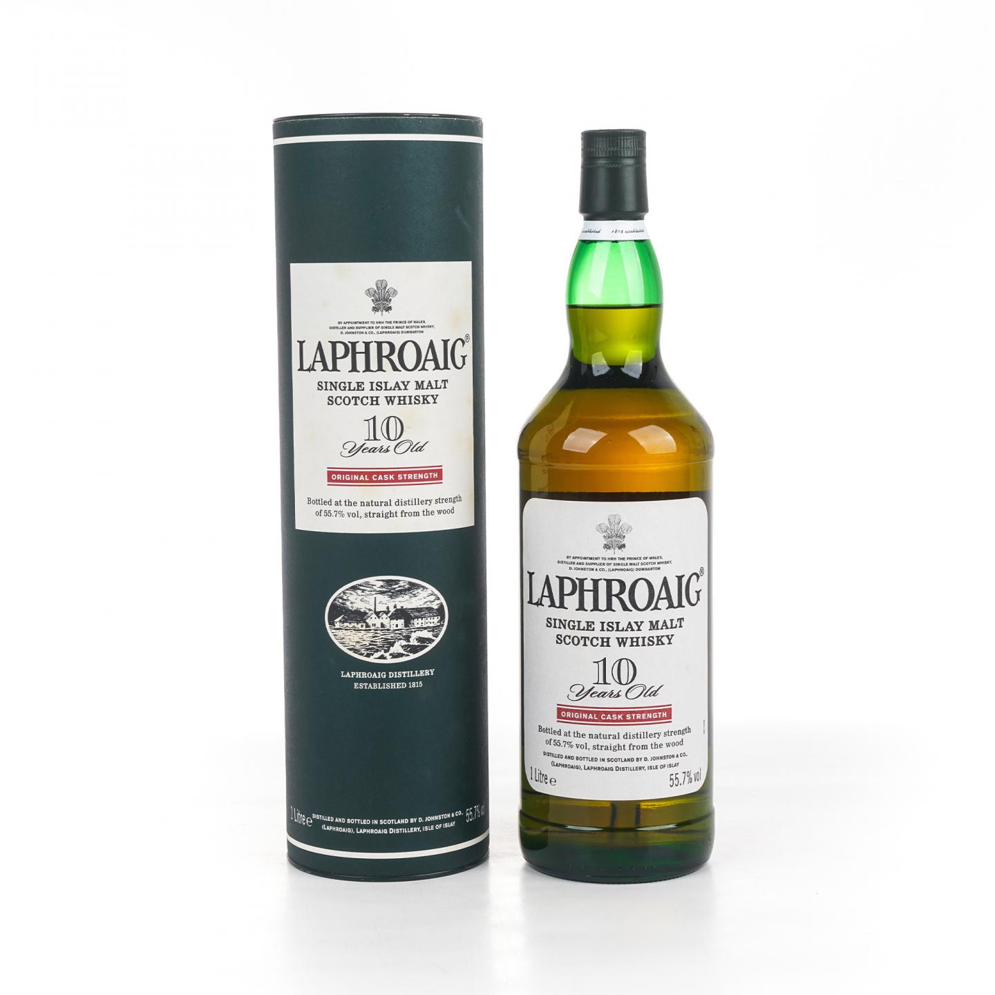 Laphroaig 拉弗格 10年 桶强 小红标 55.7% 1升装