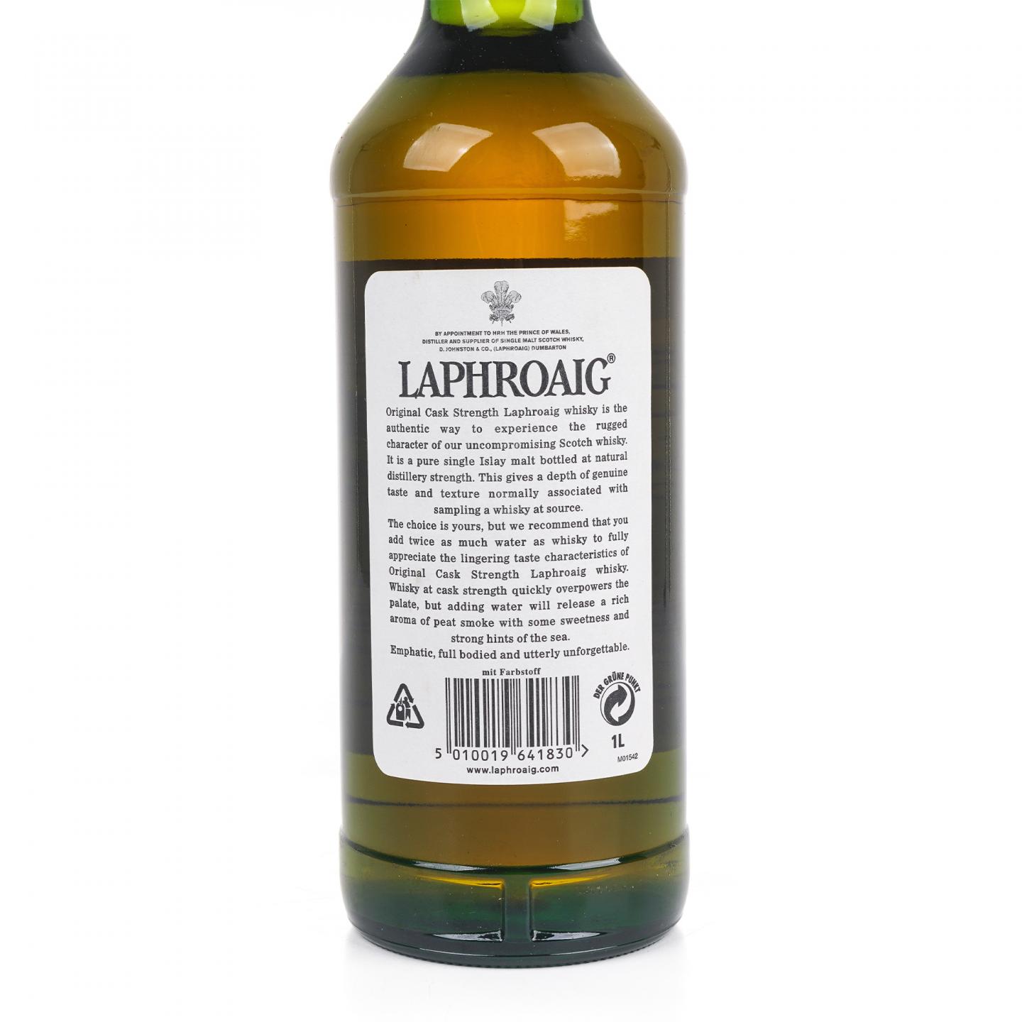 Laphroaig 拉弗格 10年 桶强 小红标 55.7% 1升装