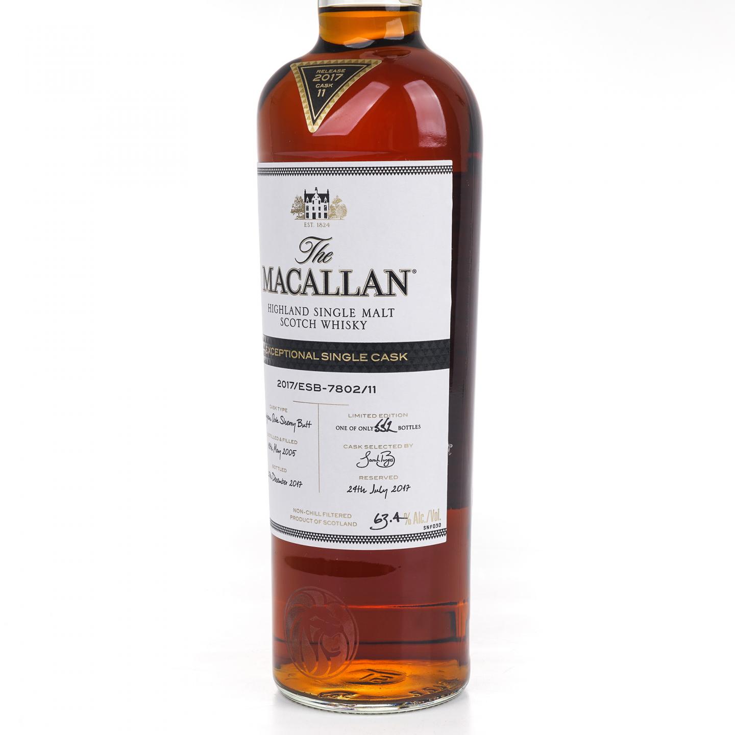 Macallan 麦卡伦 2005-2017 ESC雪莉单桶#7802/11 750ml