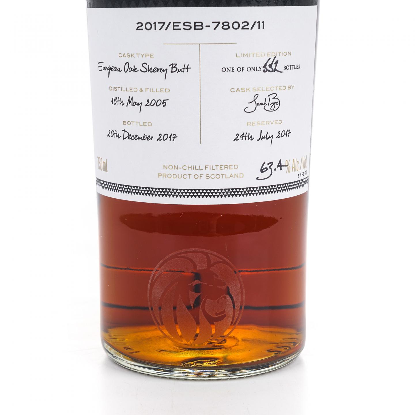 Macallan 麦卡伦 2005-2017 ESC雪莉单桶#7802/11 750ml