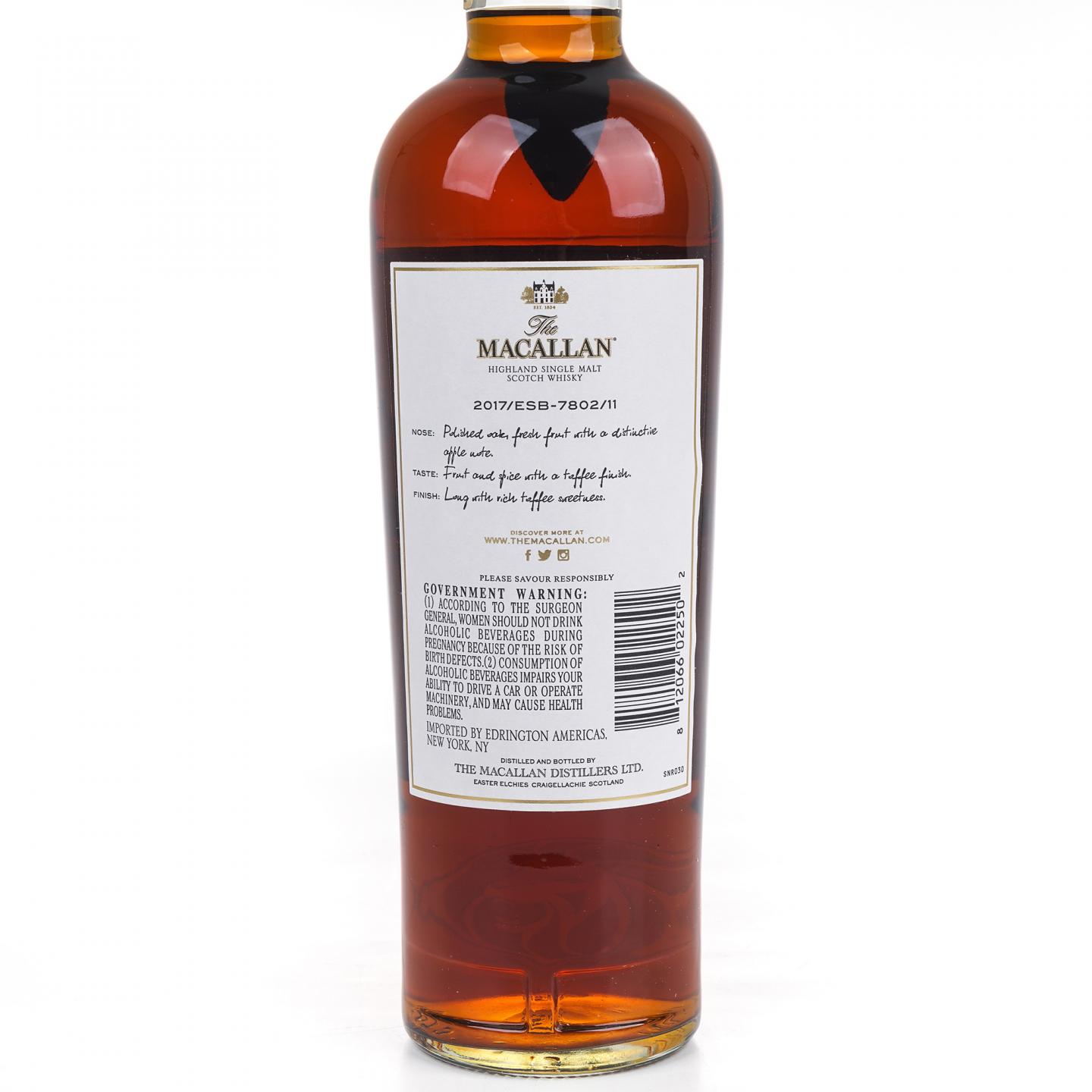 Macallan 麦卡伦 2005-2017 ESC雪莉单桶#7802/11 750ml