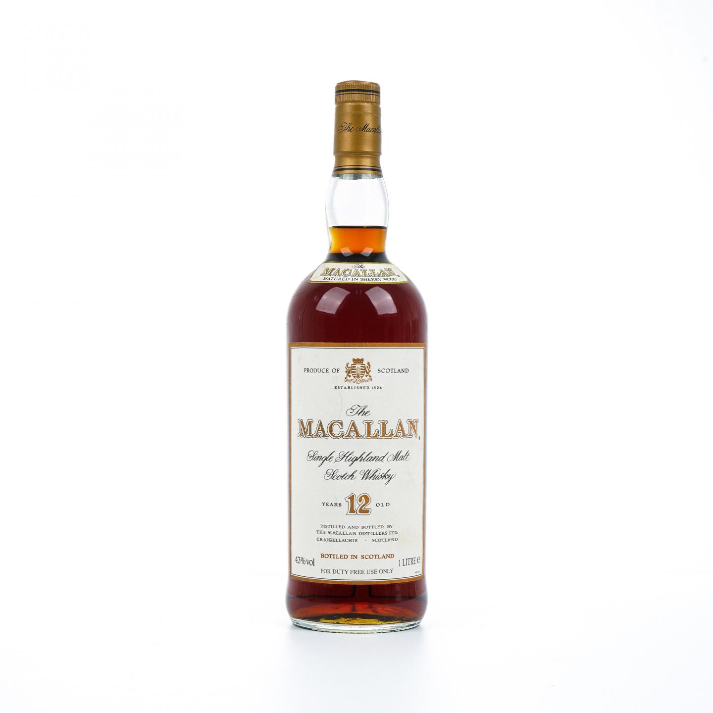 Macallan 麦卡伦 12年 雪莉桶 1000ml