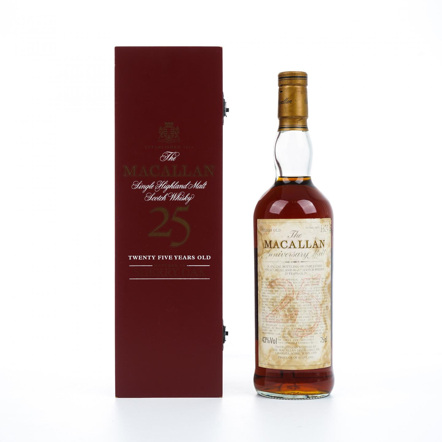 麦卡伦 25年 the Anniversary Malt系列 750ml