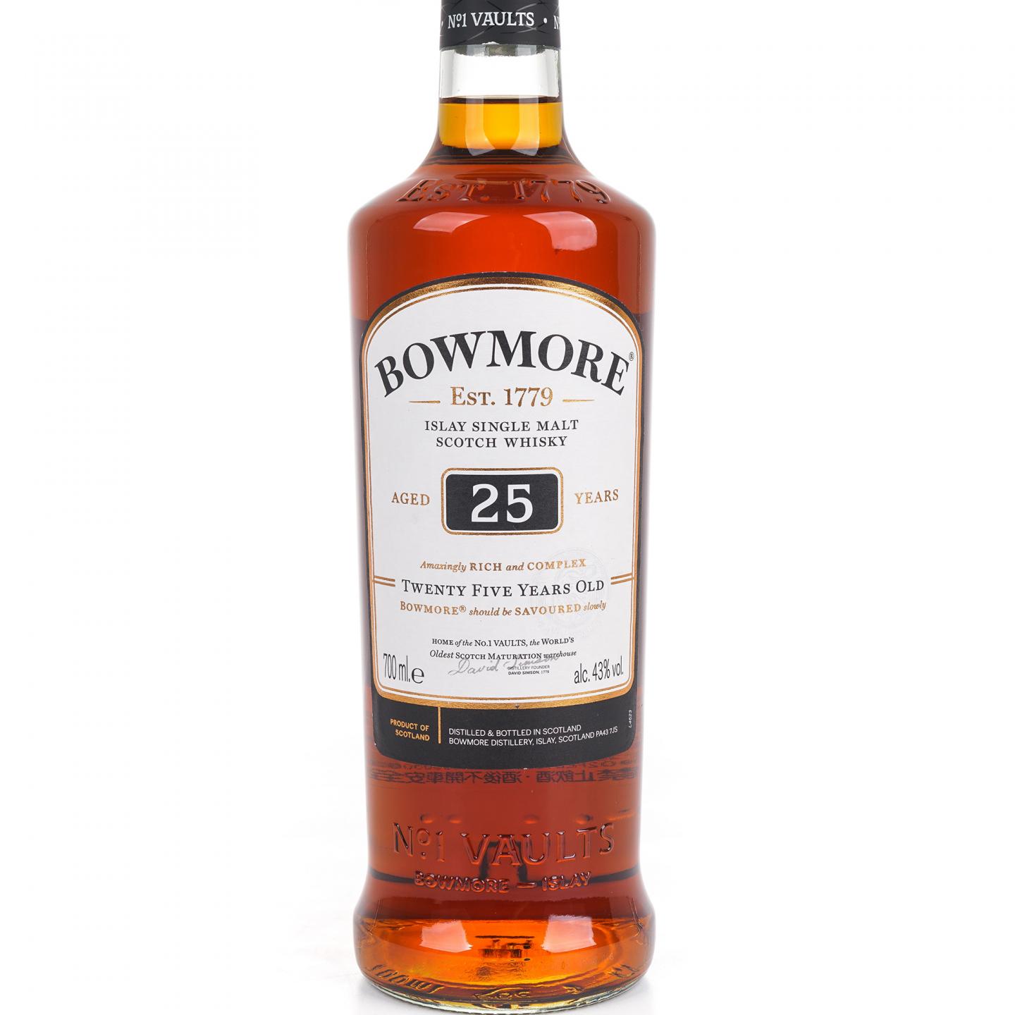 Bowmore 波摩 25年 单一麦芽 43%