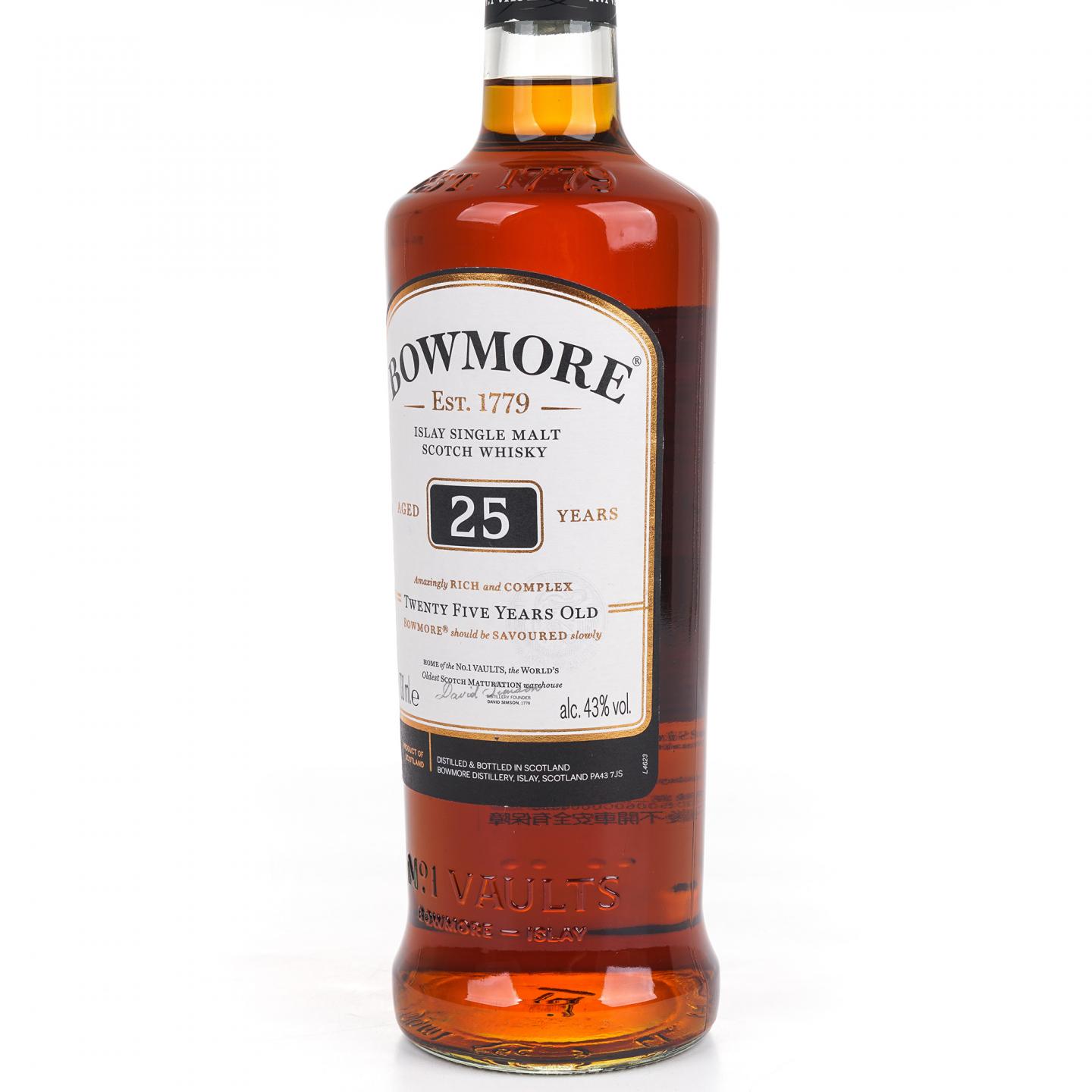 Bowmore 波摩 25年 单一麦芽 43%